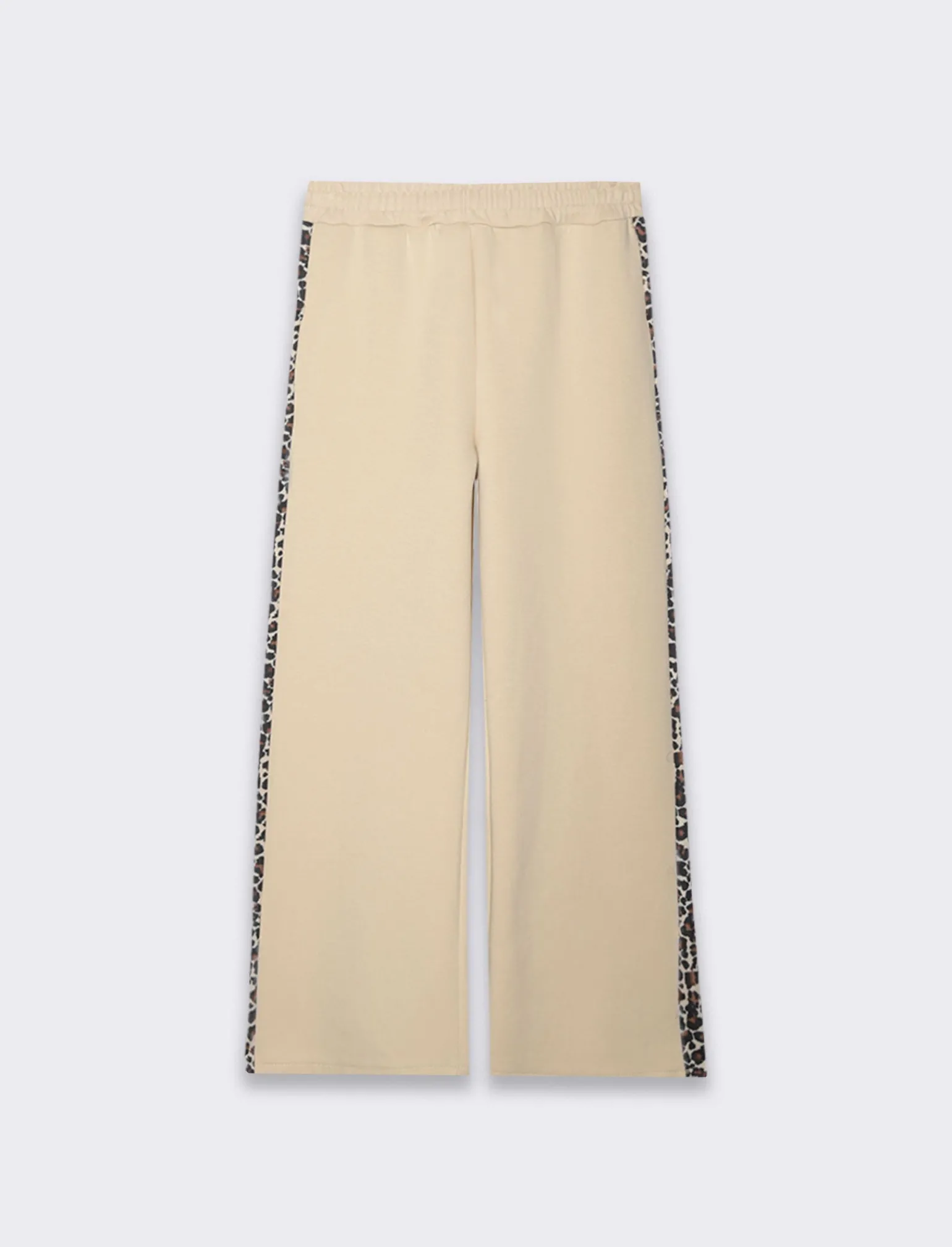Donna Piazza Italia Pantaloni<Pantalone in felpa con banda laterale maculata - Beige