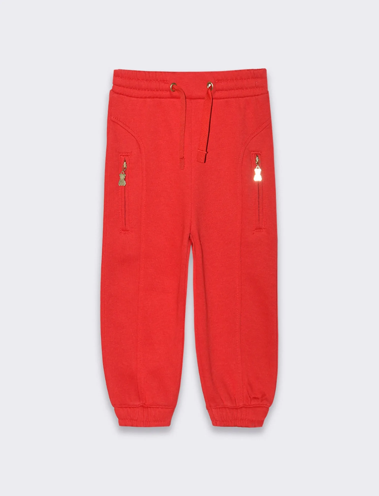 Piazza Italia Neonata<Pantalone in felpa con elastico al fondo e in vita, zip frontali e ricamo anteriore -