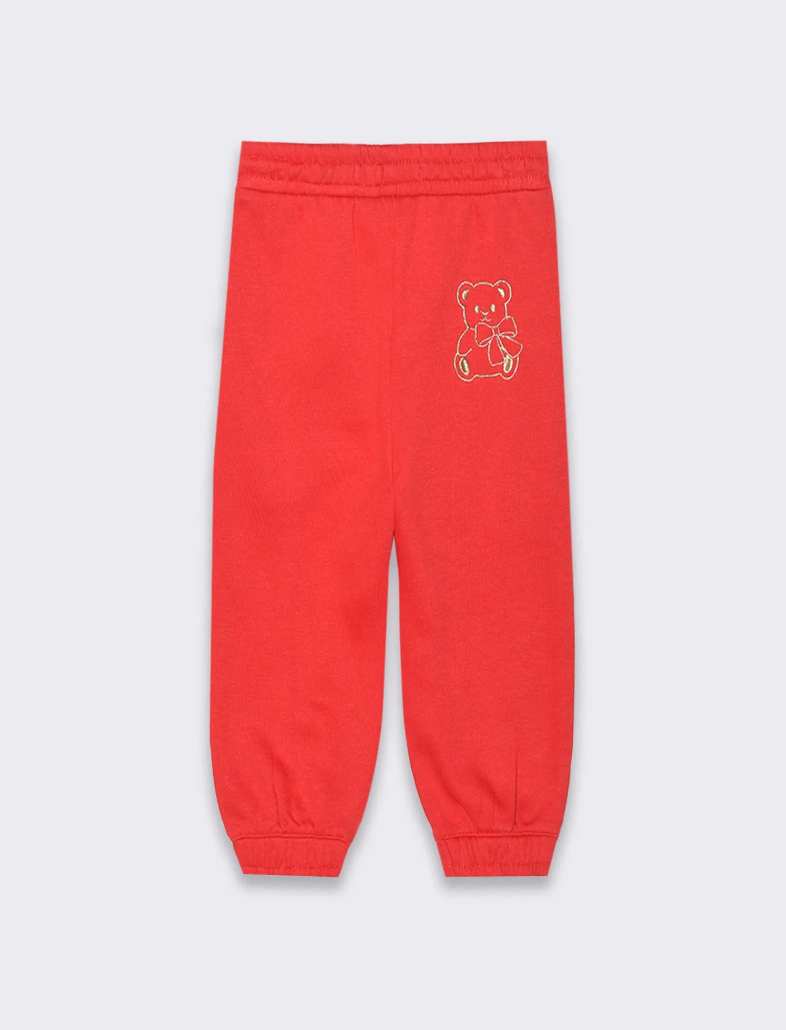Piazza Italia Neonata<Pantalone in felpa con elastico al fondo e in vita, zip frontali e ricamo anteriore -