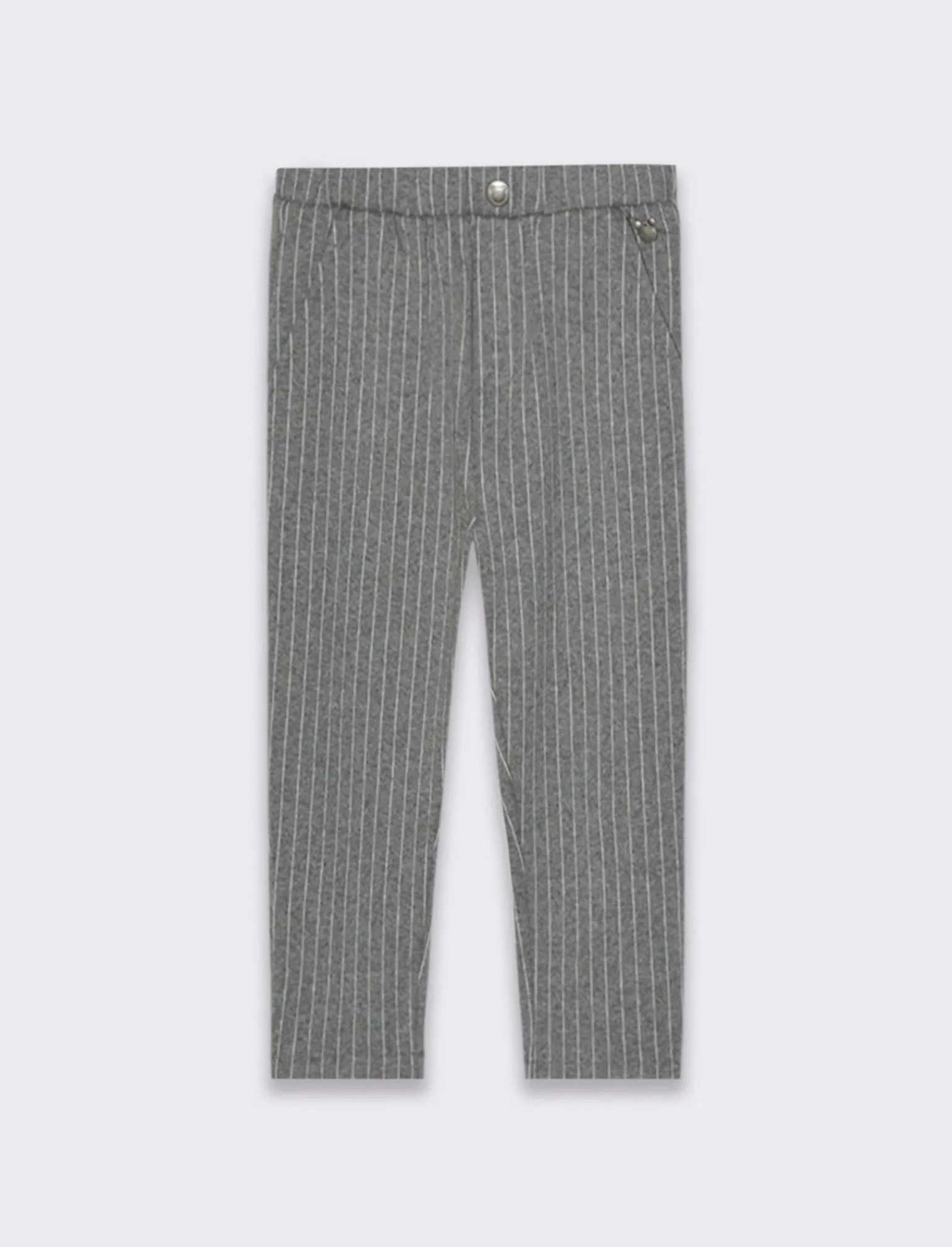 Piazza Italia Neonato | Pantaloni<Pantalone in felpa stampata, modello classico con bottone frontale e applicazione metallica -
