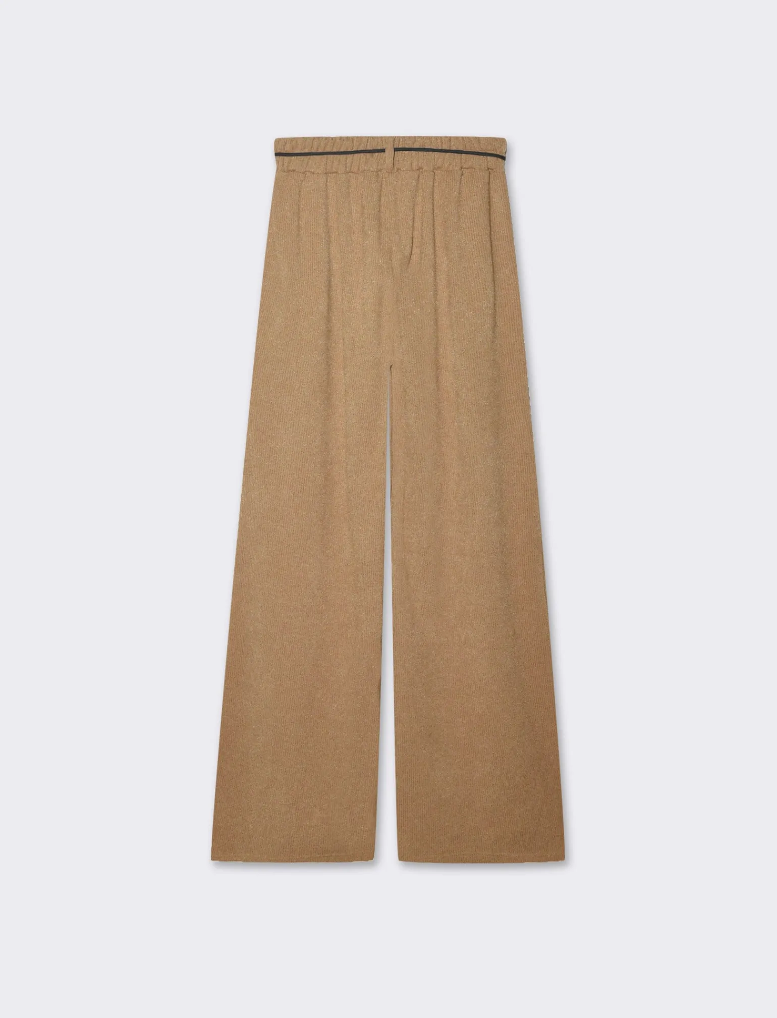 Donna Piazza Italia Pantaloni<Pantalone in maglia con cinturino - Cammello