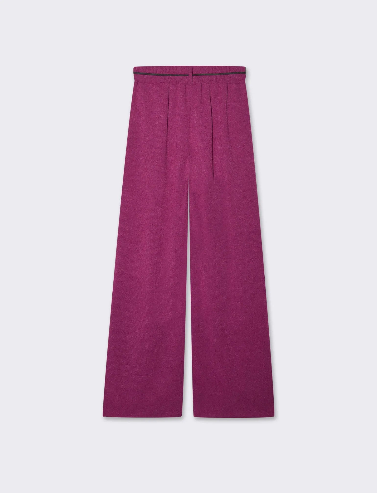 Donna Piazza Italia Pantaloni<Pantalone in maglia con cinturino - Magenta