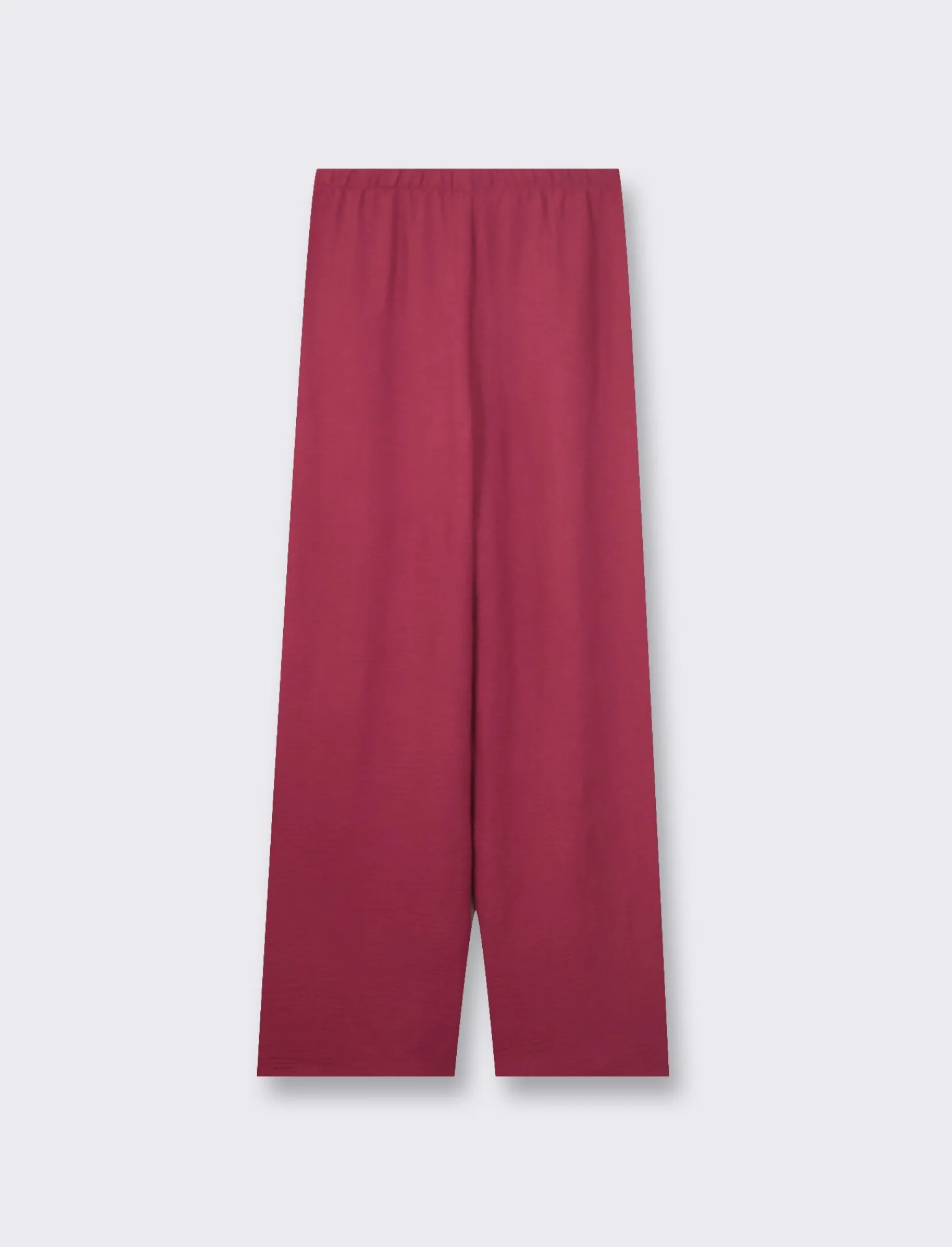 Donna Piazza Italia Pantaloni<Pantalone in tessuto fluido con elastico e coulisse in vita vestibilità straight - india