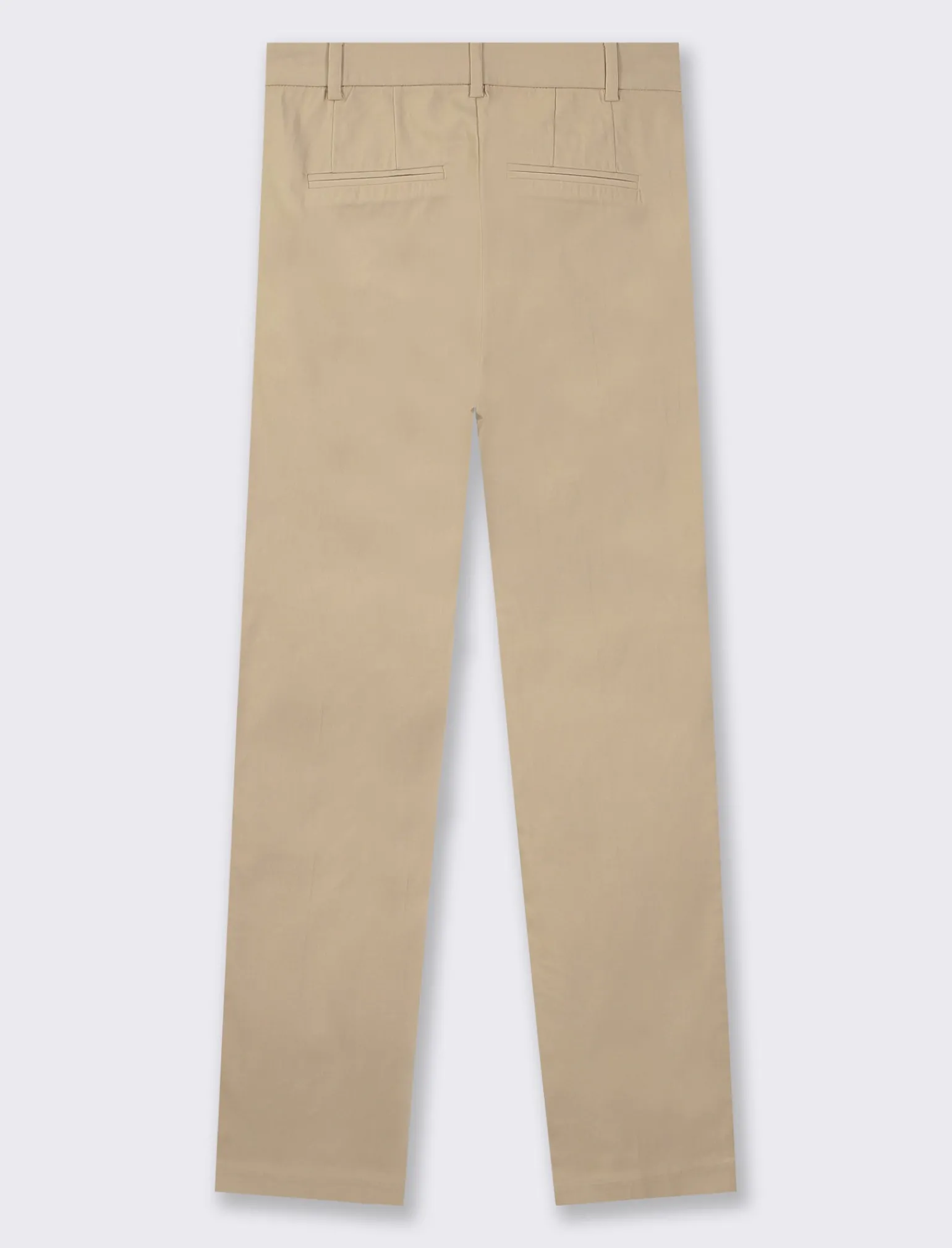 Donna Piazza Italia Donna | Pantaloni<Pantalone modello classico vestibilità slim con chiusura ganci e zip - Beige corda