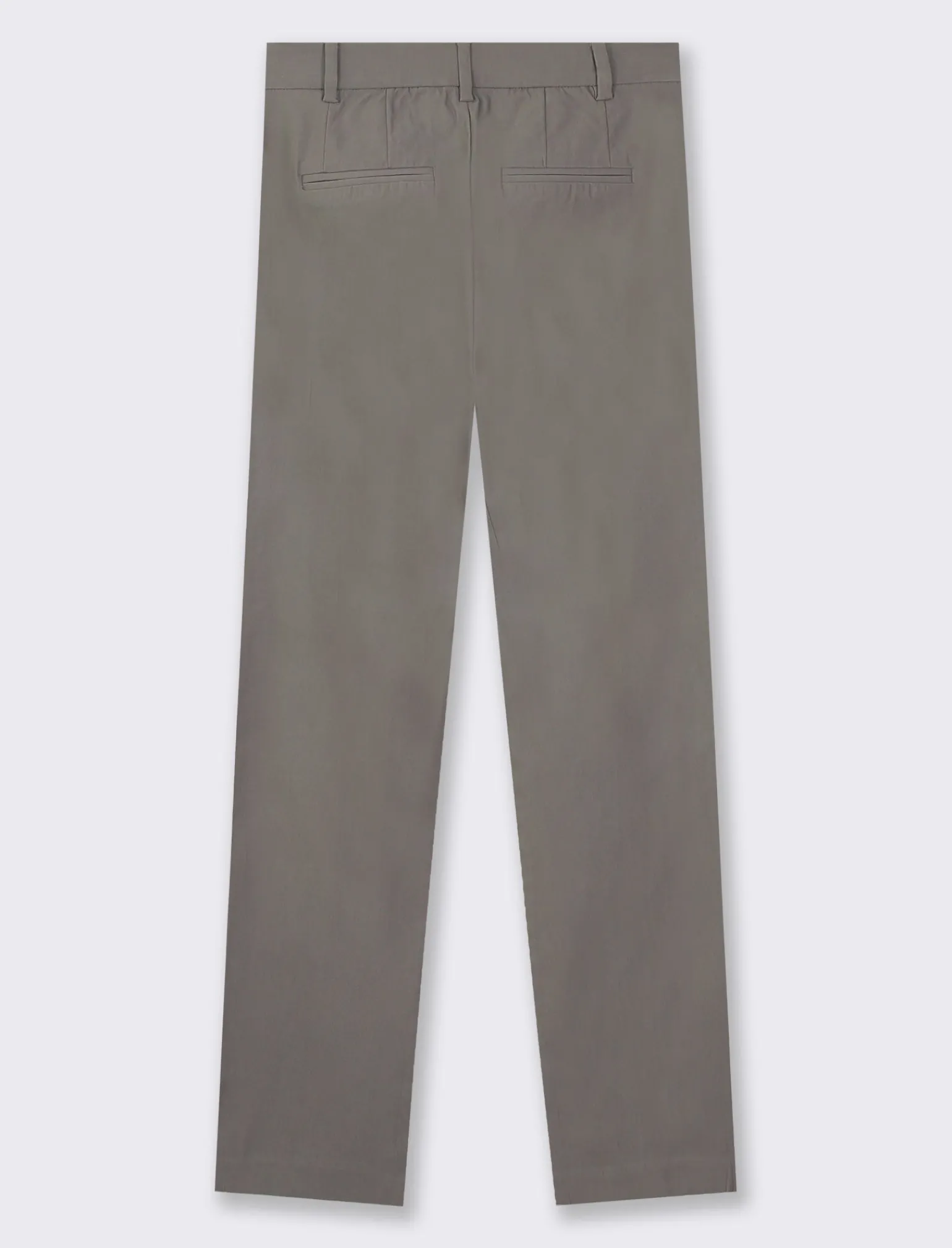 Donna Piazza Italia Donna | Pantaloni<Pantalone modello classico vestibilità slim con chiusura ganci e zip - piombo