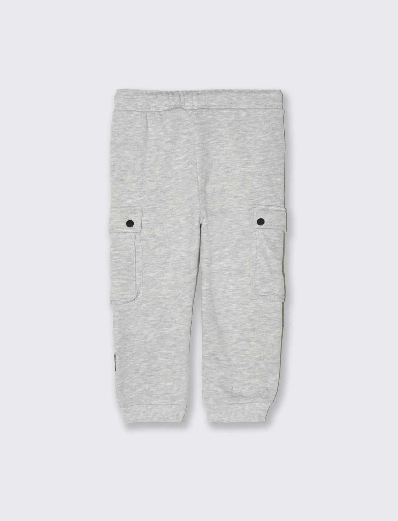 Piazza Italia Neonato | Pantaloni<Pantalone modello jogger in felpa, con coulisse e costina - Grigio mel.