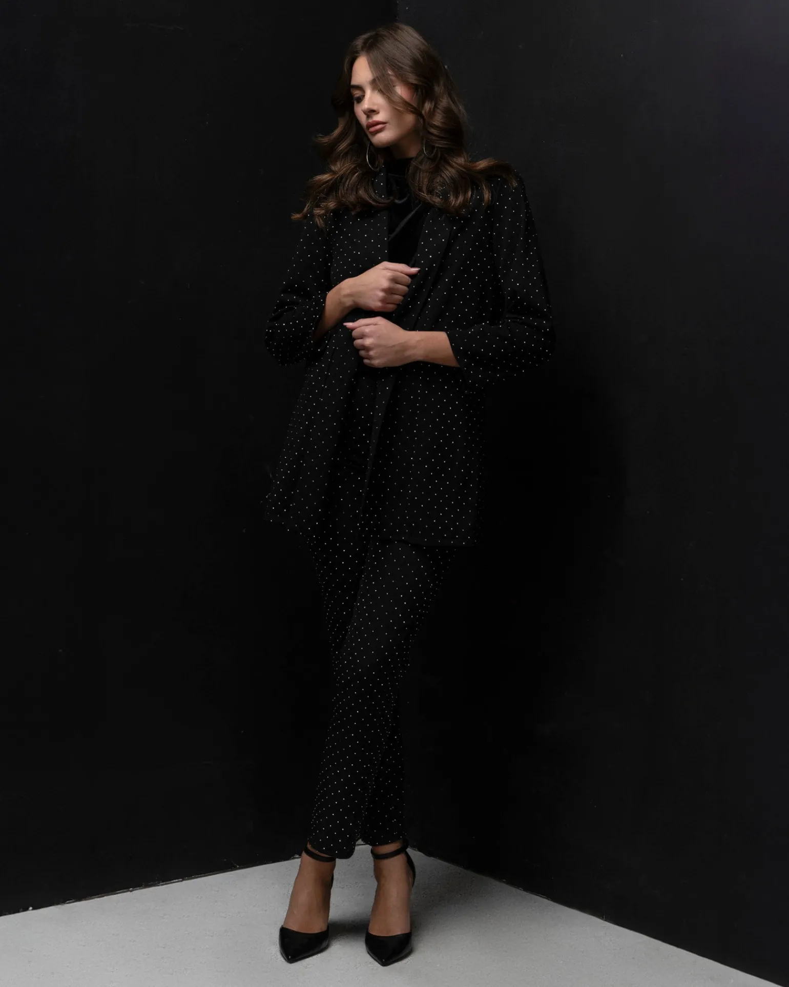 Donna Piazza Italia Pantaloni<Pantalone regular con strass applicati -