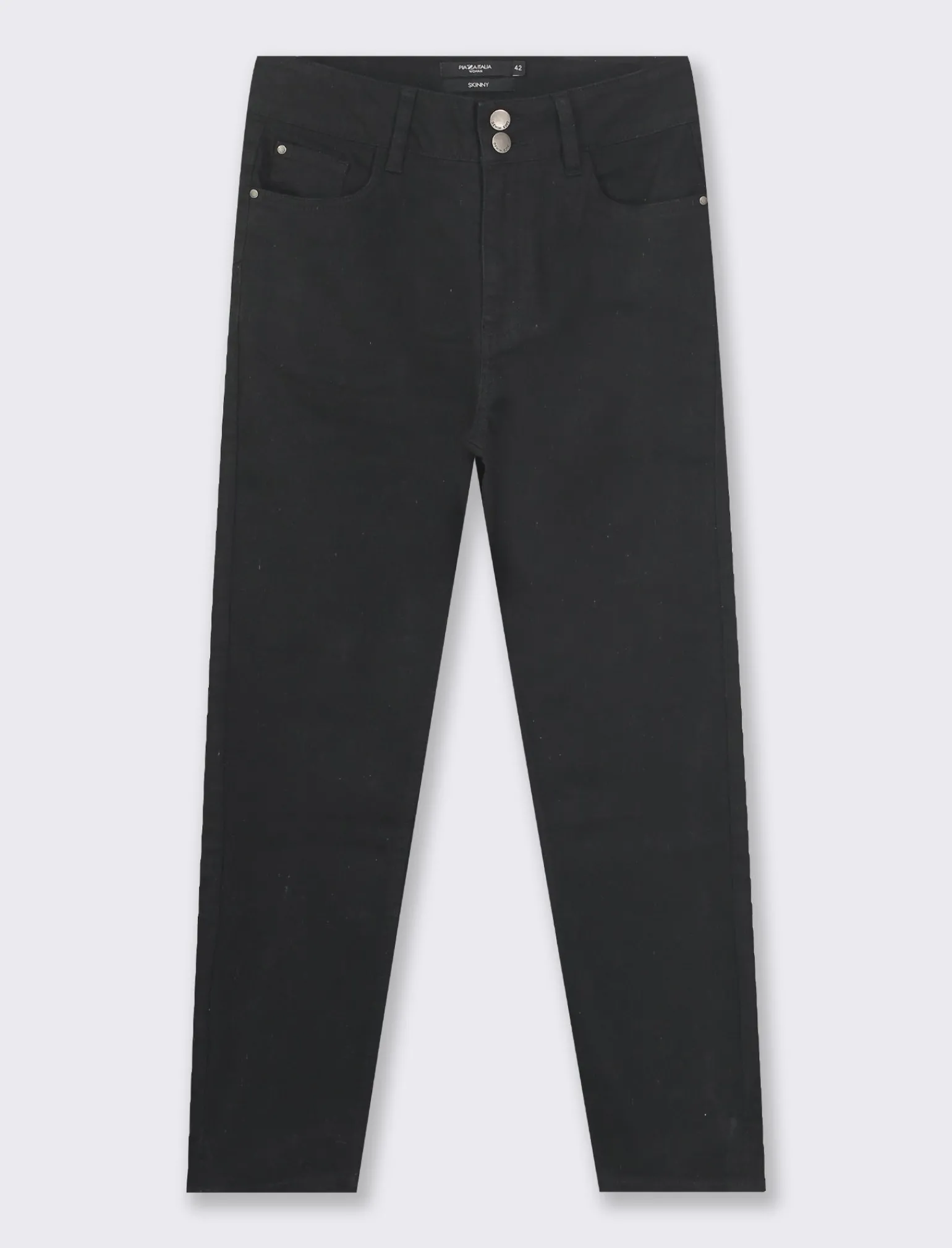 Donna Piazza Italia Jeans<Pantalone skinny colorato vita alta crop e bustino -