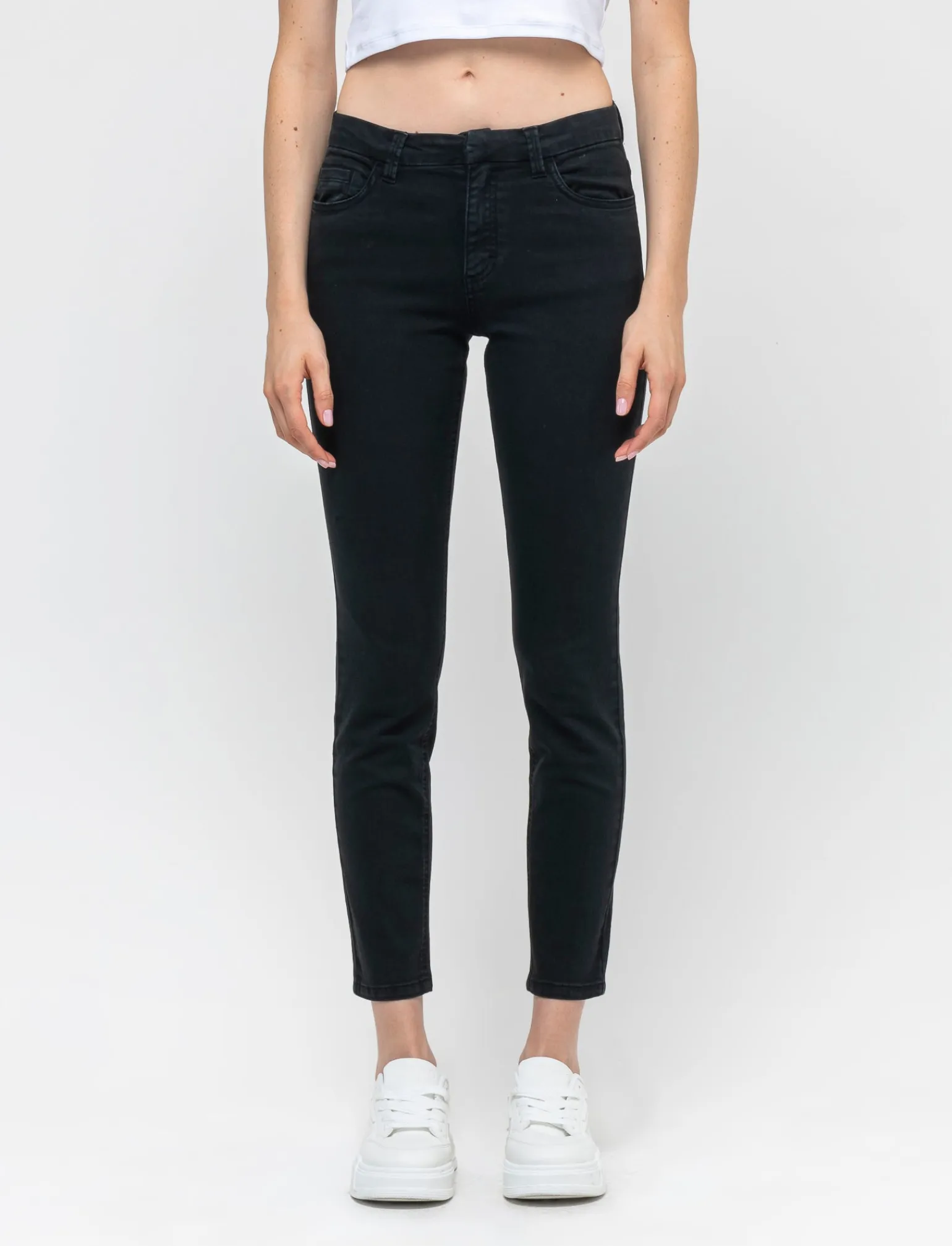 Donna Piazza Italia Donna | Jeans<Pantalone skinny vita alta -