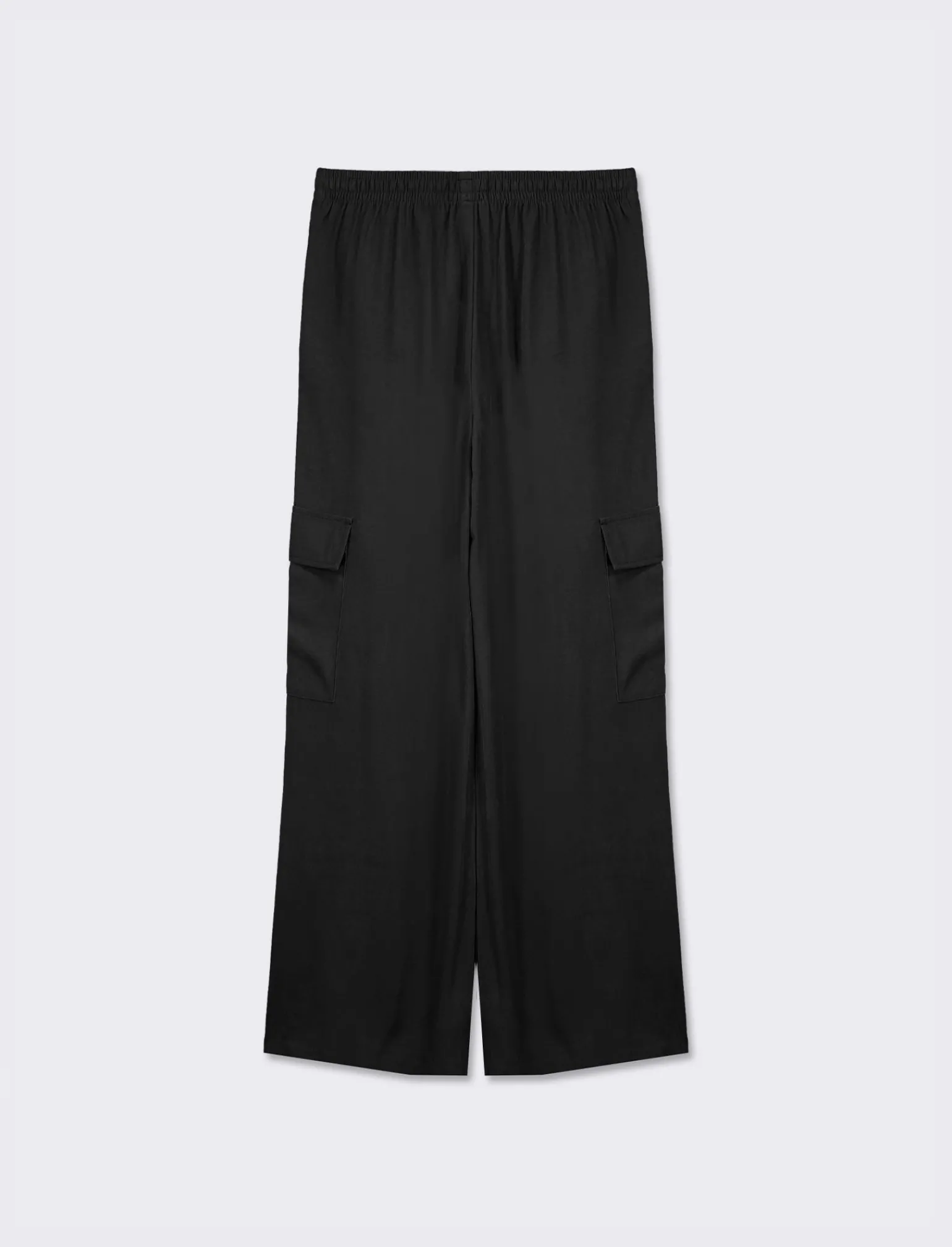 Donna Piazza Italia Donna | Pantaloni<Pantalone straight modello jogger con vita elastica regolabile e tasconi applicati -