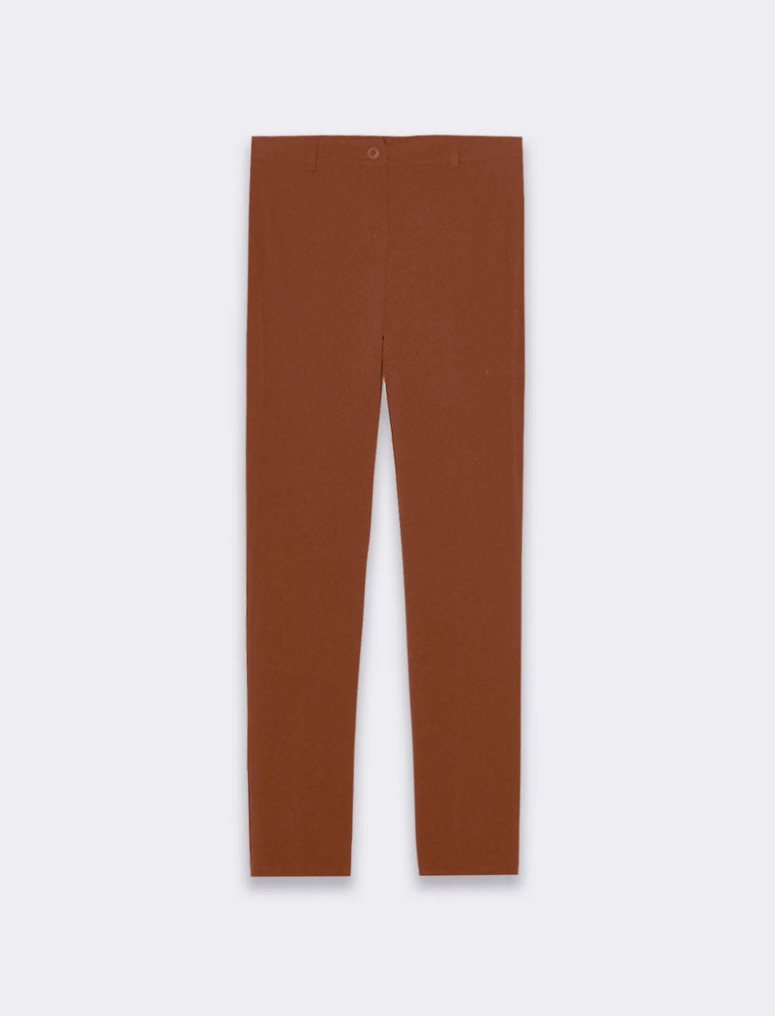 Donna Piazza Italia Pantaloni<Pantalone tessuto elastico con vestibilità slim - bruciato