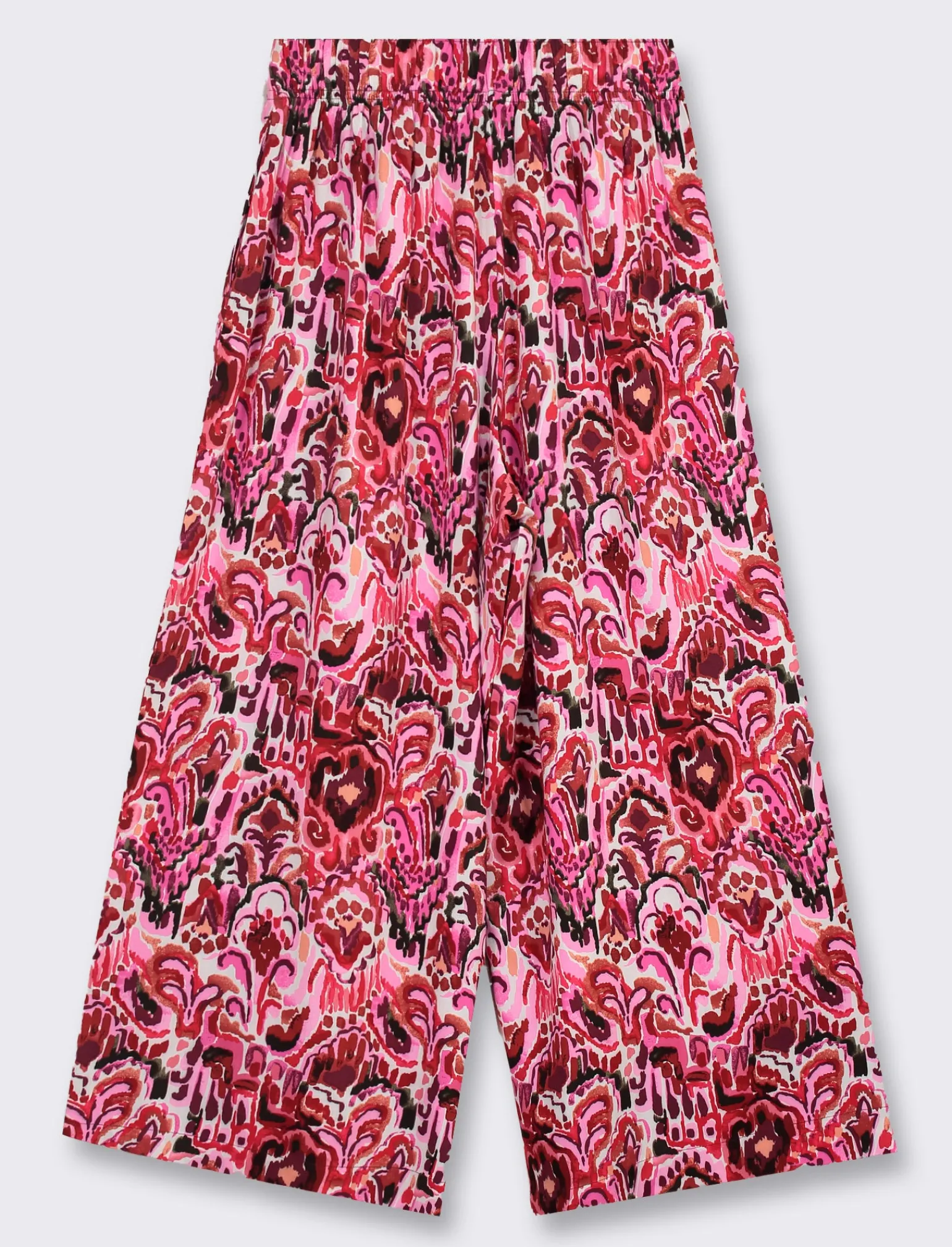 Donna Piazza Italia Pantaloni<Pantalone vestibilità culotte con elastico in vita in visocosa stampato - var 2