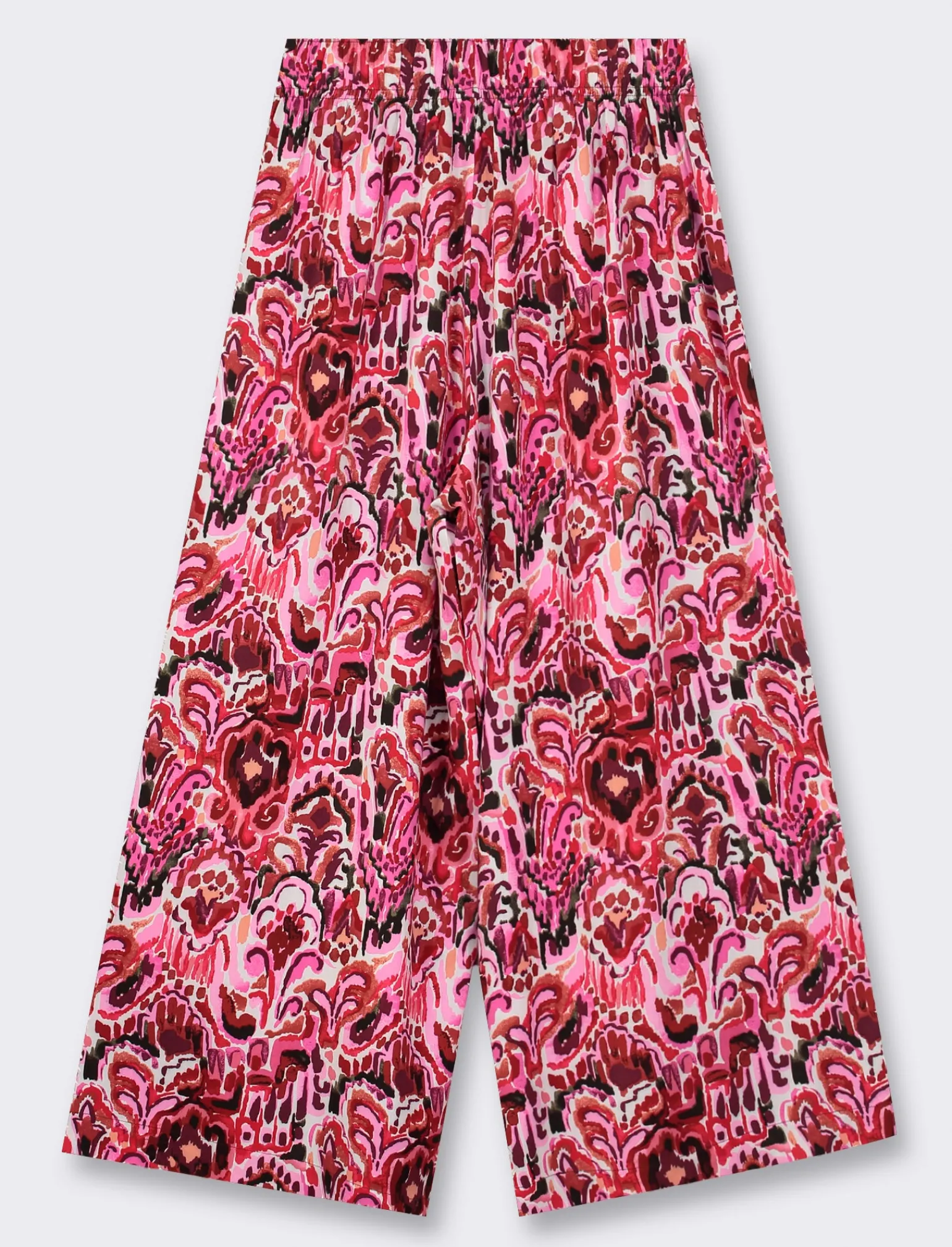 Donna Piazza Italia Pantaloni<Pantalone vestibilità culotte con elastico in vita in visocosa stampato - var 2