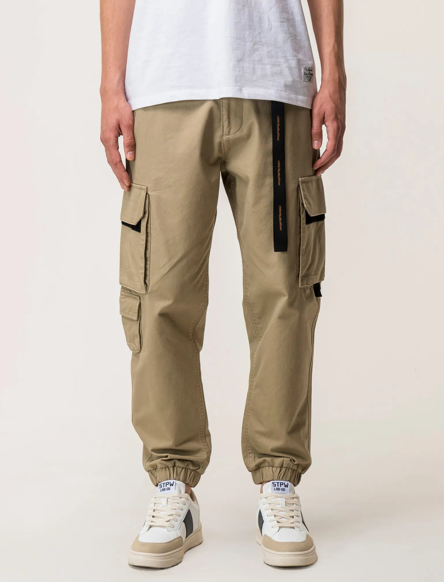 Uomo Piazza Italia Uomo | Pantaloni<Pantaloni cargo fit con tasche a filetto posteriori -