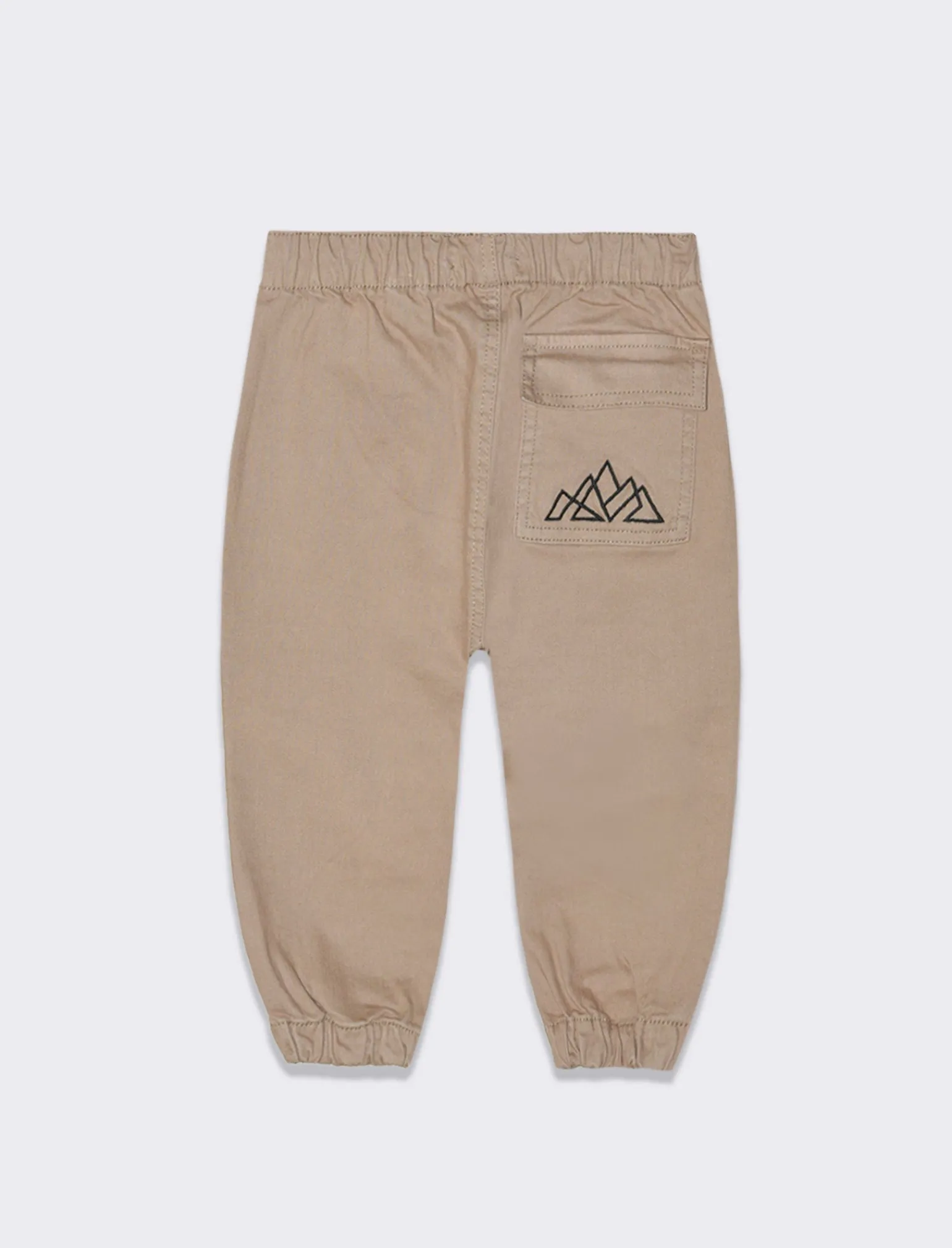 Piazza Italia Neonato | Pantaloni<Pantaloni cargo in twillÂ con ricamo - tabacco