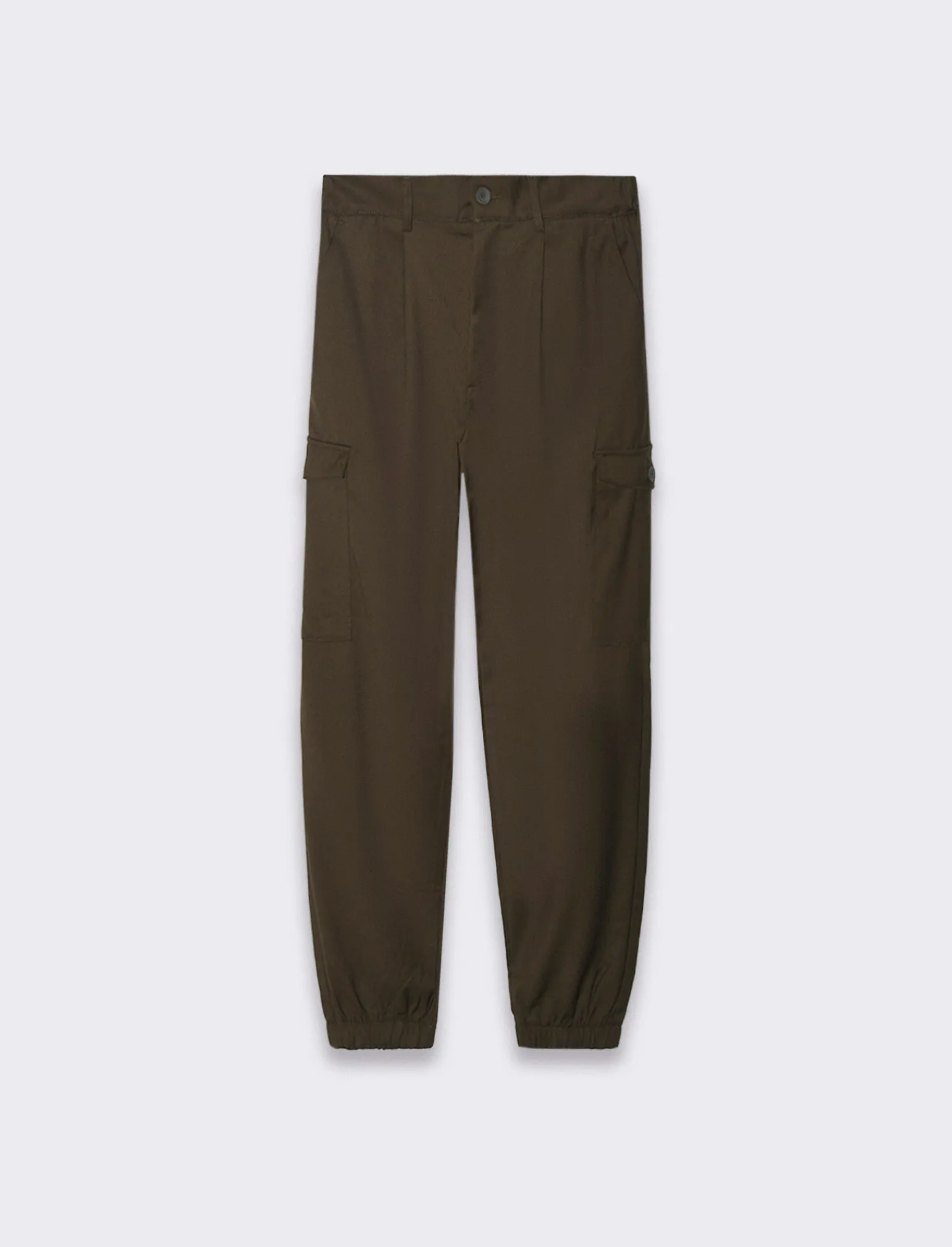 Uomo Piazza Italia Uomo | Pantaloni<Pantaloni chino con vita semi elasticizzata - kaki
