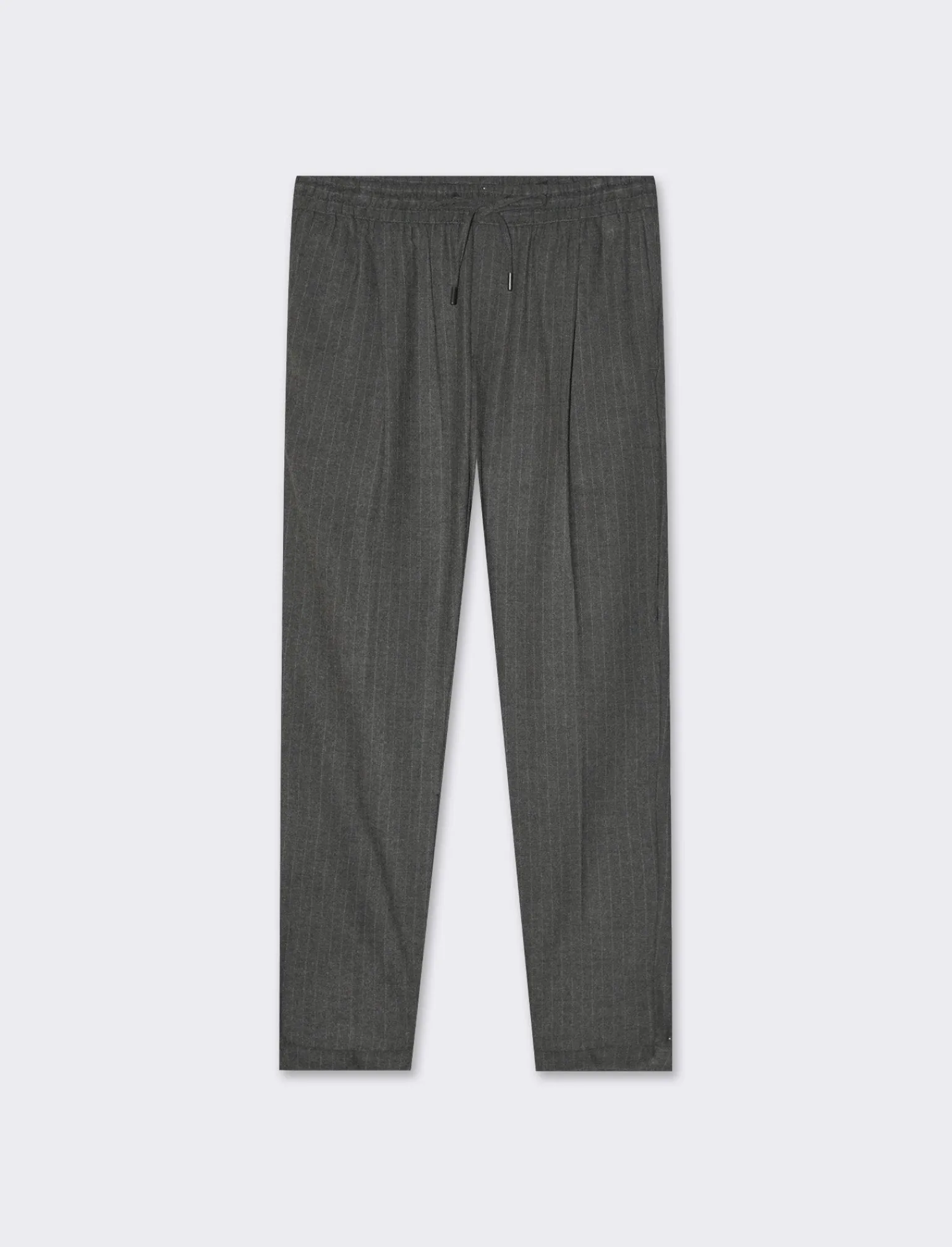 Uomo Piazza Italia Pantaloni&lt;Pantaloni Chino jogger fantasia a righe, regular fit - Antracite melange
