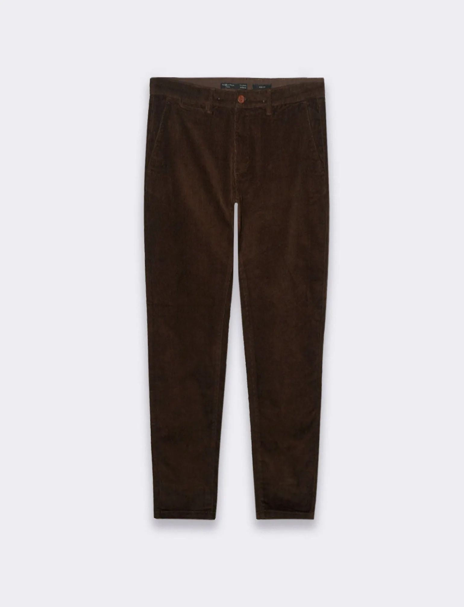 Uomo Piazza Italia Pantaloni<Pantaloni chino jogger in velluto slim fit vita elasticizzata con laccio interno - kaki