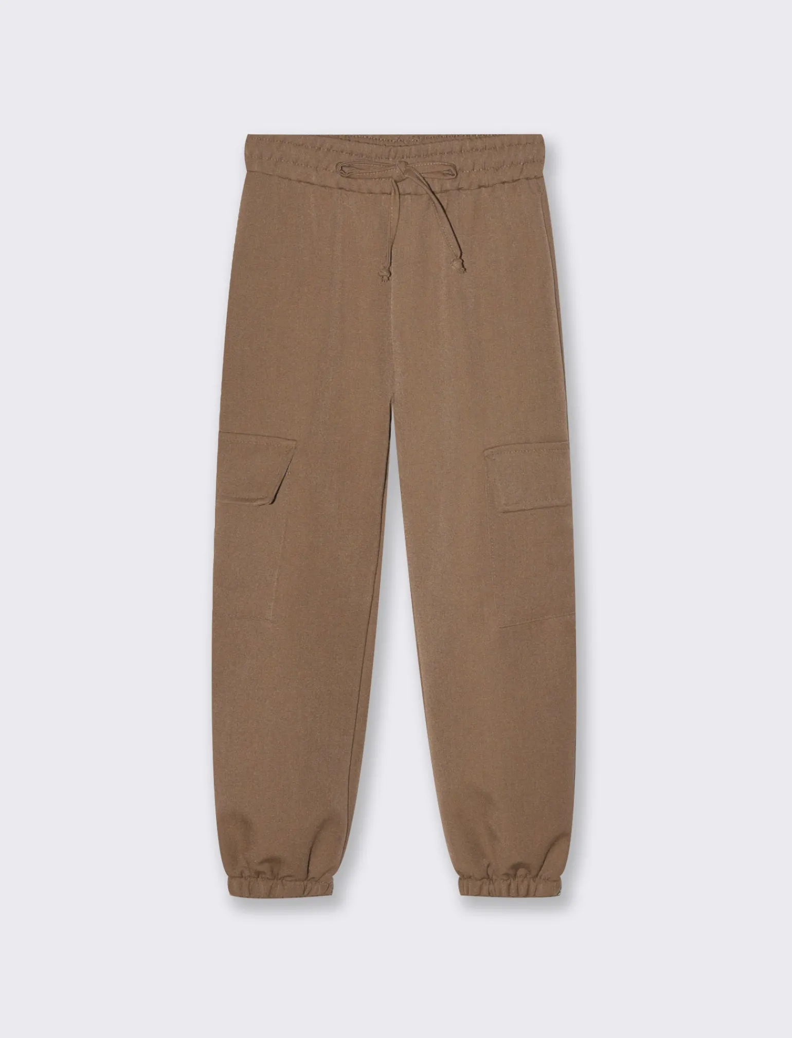 Piazza Italia Bambina | Pantaloni<Pantaloni con tasche laterali e vita elasticizzata, con fiocco decorativo - Cammello