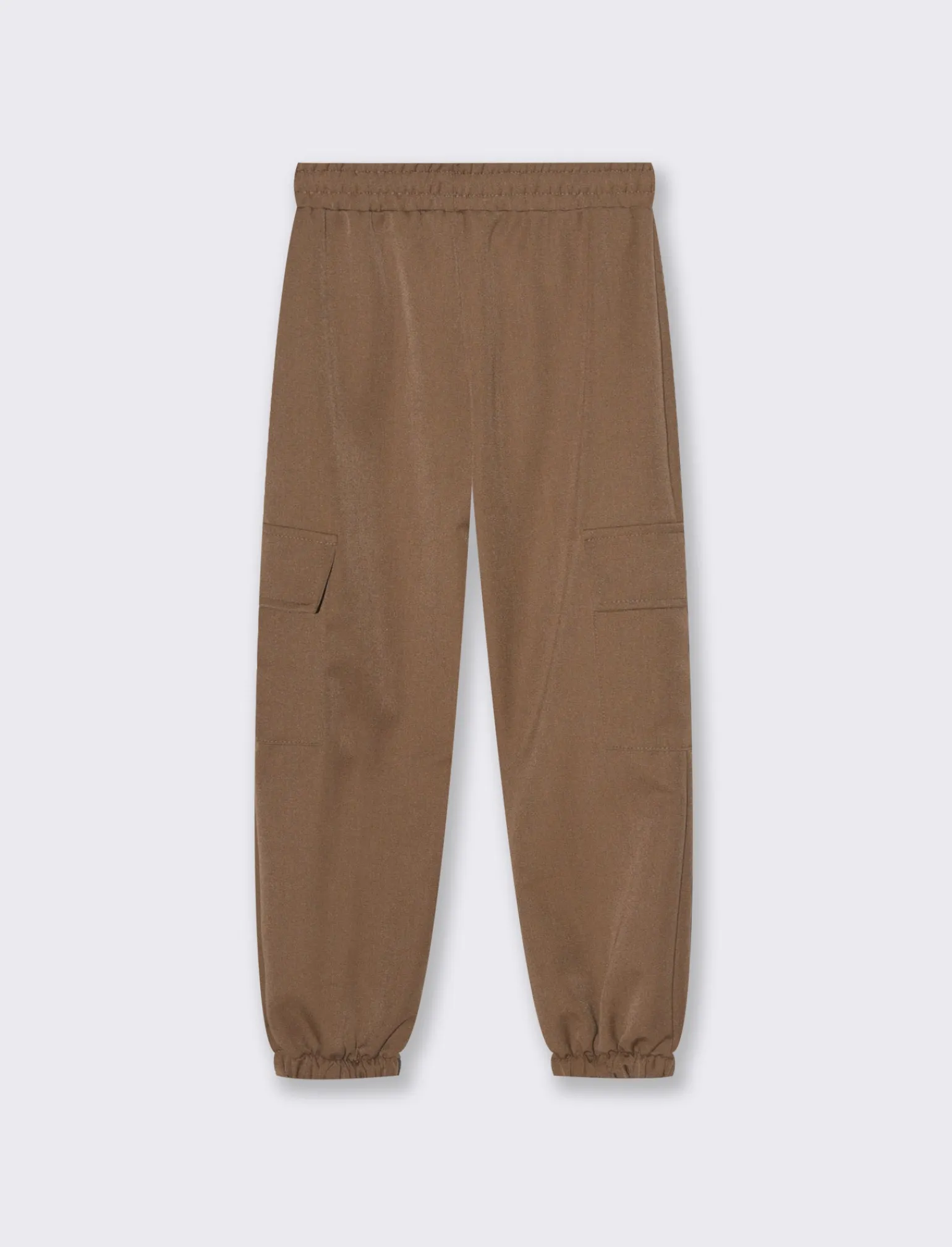 Piazza Italia Bambina | Pantaloni<Pantaloni con tasche laterali e vita elasticizzata, con fiocco decorativo - Cammello