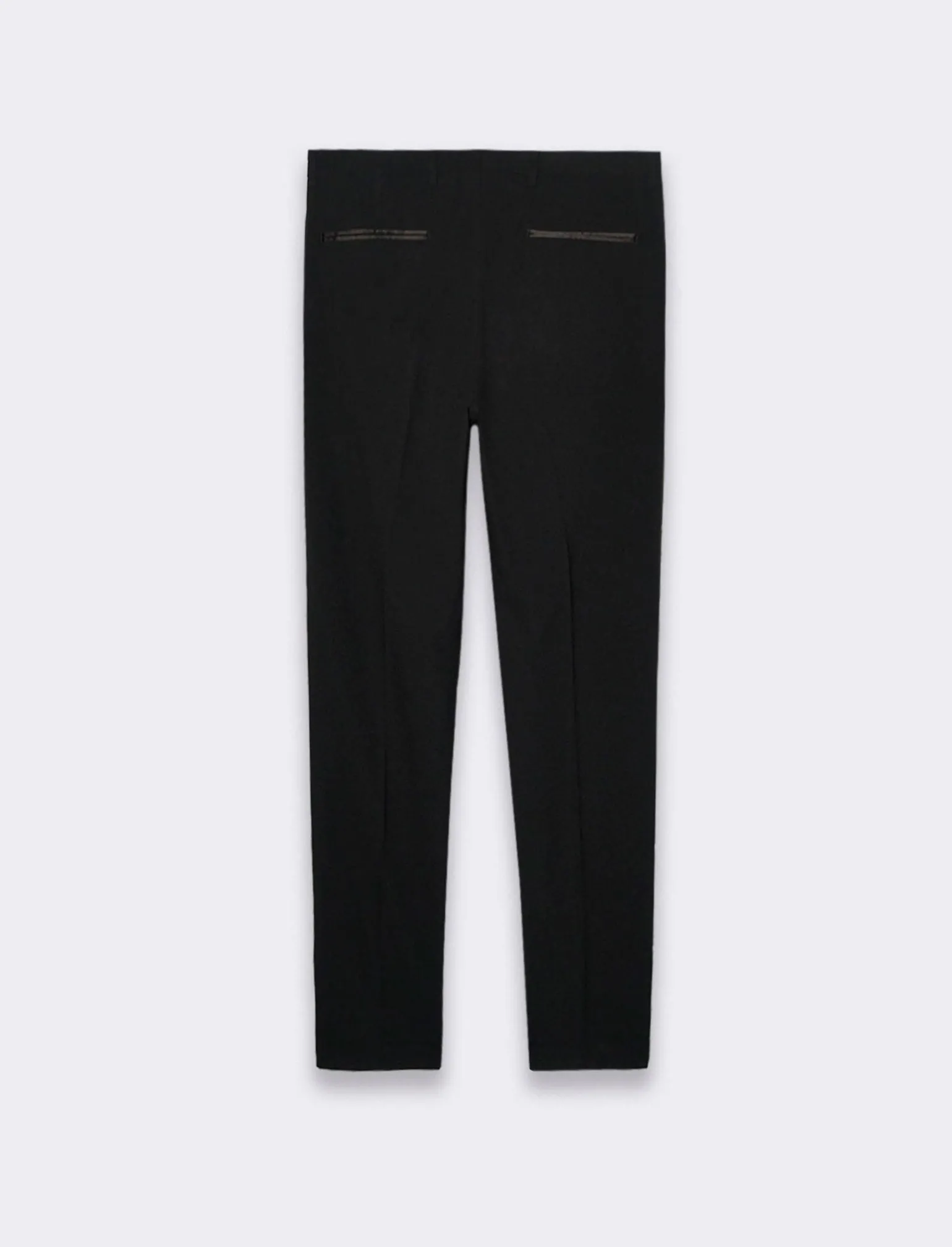 Uomo Piazza Italia Uomo | Pantaloni<Pantaloni formal fit modello Smoking e dettaglio di tasche a filetto -