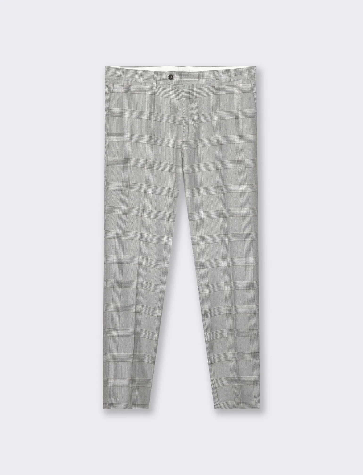 Uomo Piazza Italia Uomo | Pantaloni<Pantaloni formal fit tessuto fantasia aquadri principe di galles -