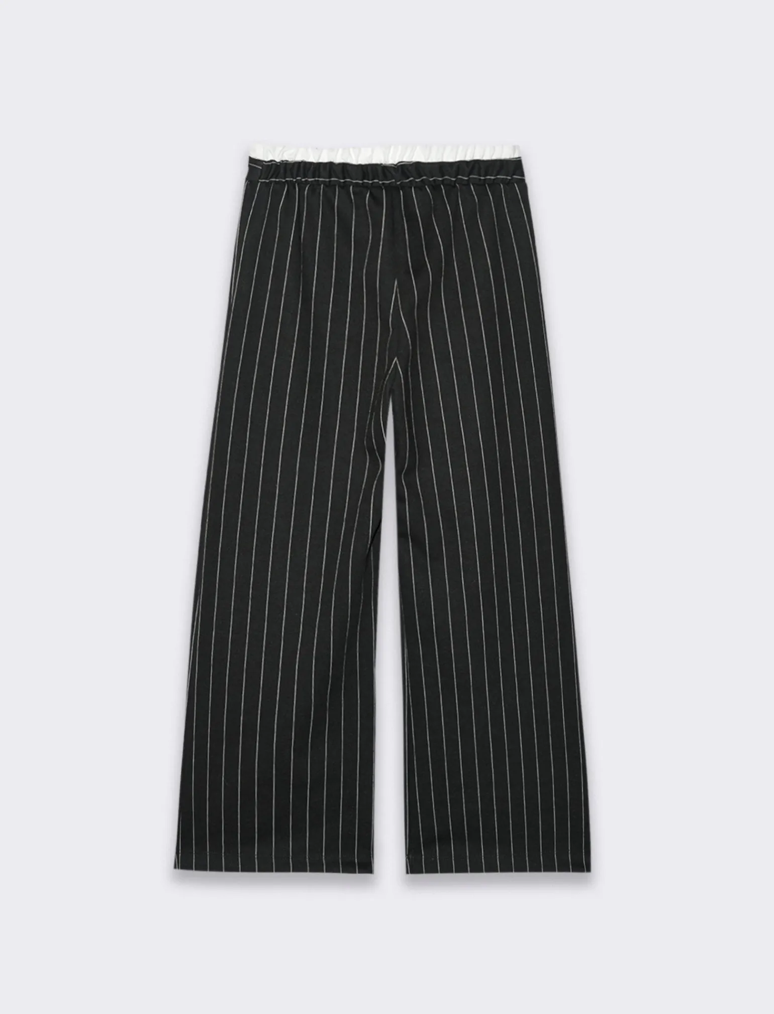 Piazza Italia Bambina | Pantaloni<Pantaloni gamba larga gessati con bustino - Righe