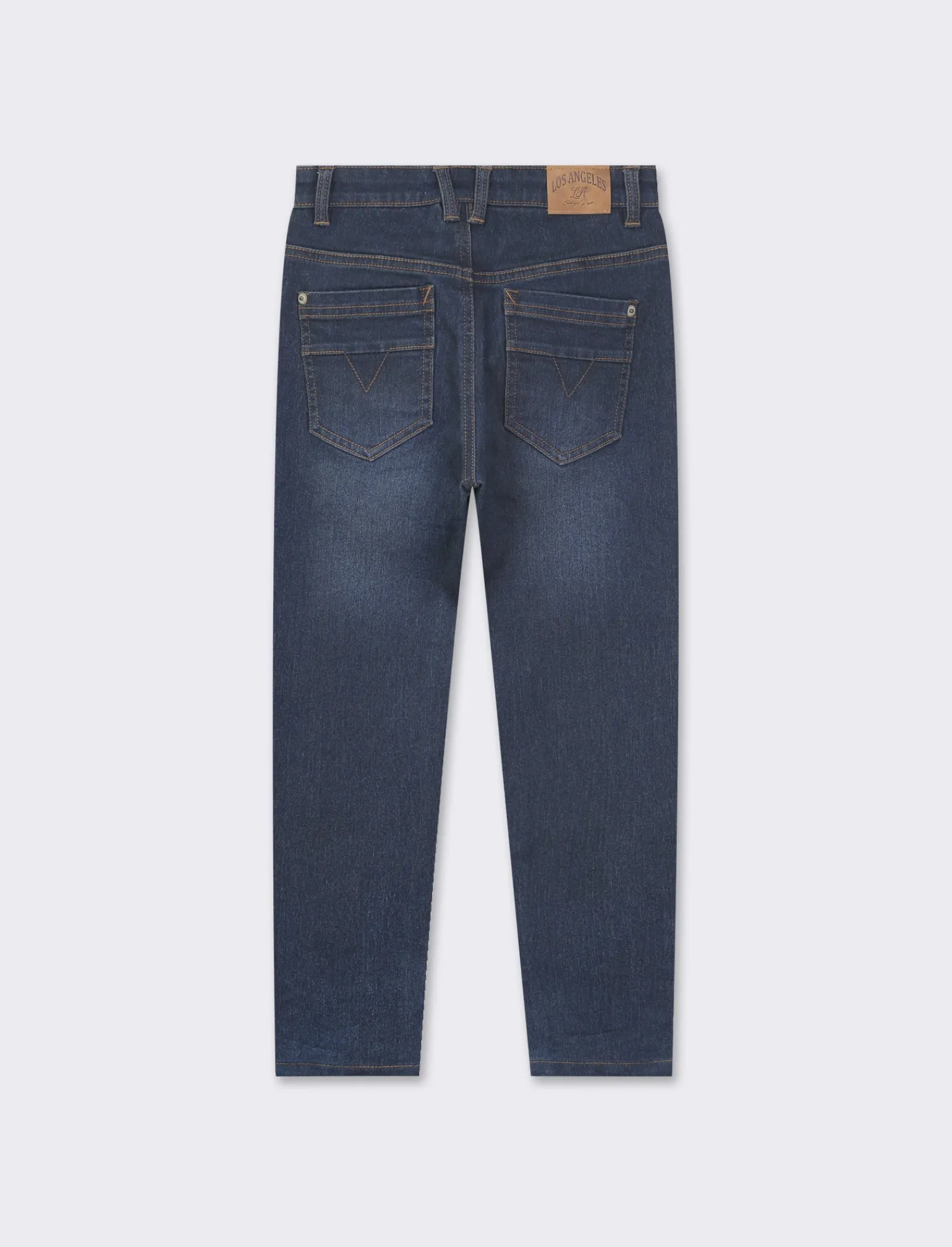 Bambino Piazza Italia Bambino | Jeans<Pantaloni in denim slim fit, elastico regolabile in vita con dettaglio taschino a contrasto - DENIM SCURO