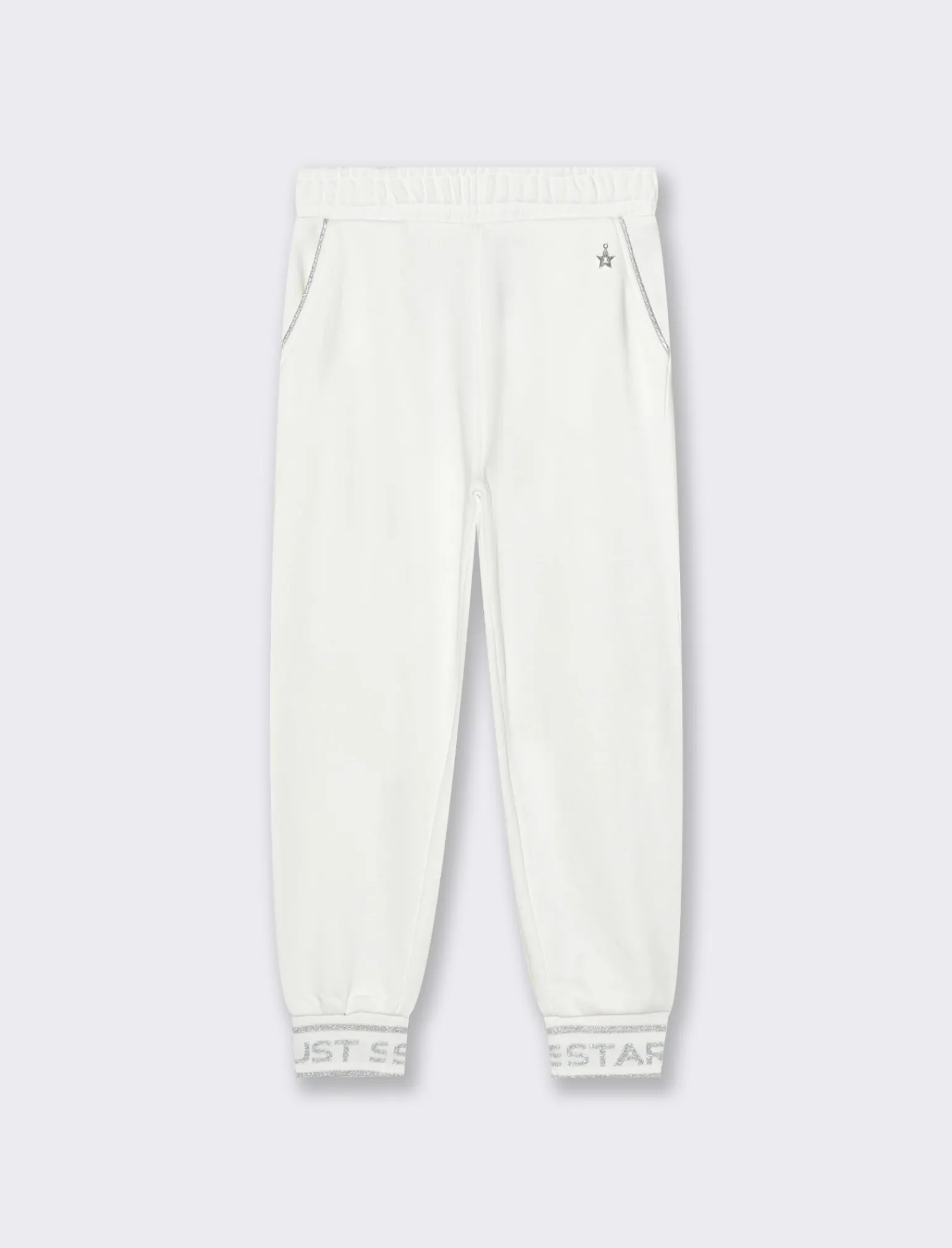 Piazza Italia Bambina | Leggings E Jogger<Pantaloni in felpa con motivo jaquard argento - sporco