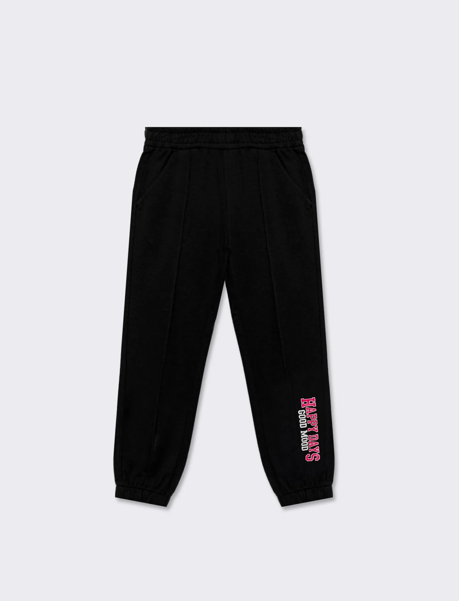Piazza Italia Bambina | Leggings E Jogger<Pantaloni in felpa di cotone con elastico in vita e al fondo e tagli frontali -