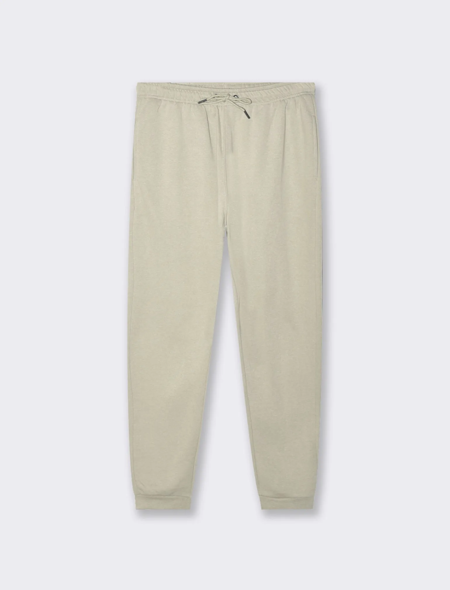 Uomo Piazza Italia Pantaloni<Pantaloni in felpa in misto cotone garzato melange regular fit - stone