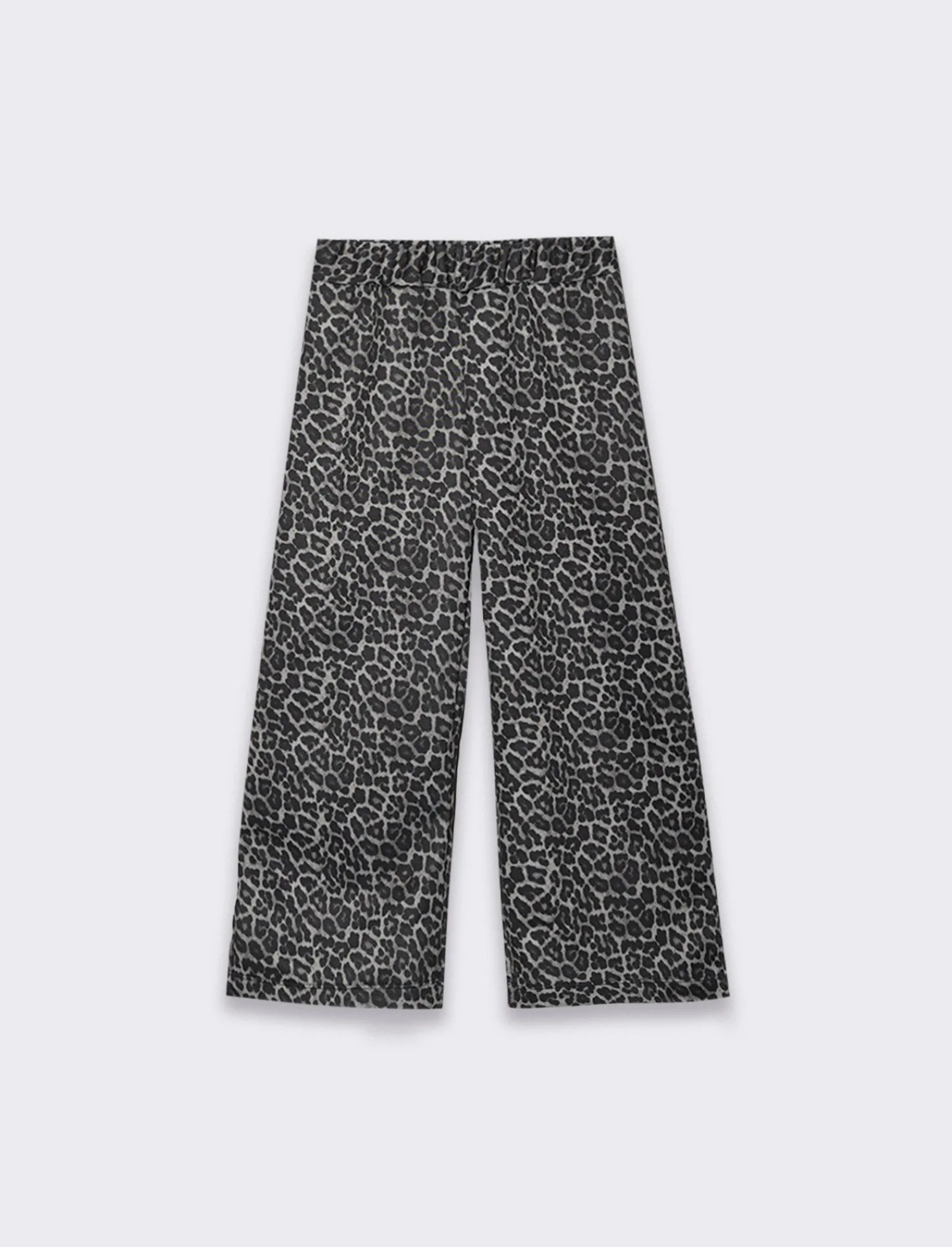 Piazza Italia Bambina | Leggings E Jogger<Pantaloni in scuba stampato a fantasia leopardata con gamba ampia - Fantasia