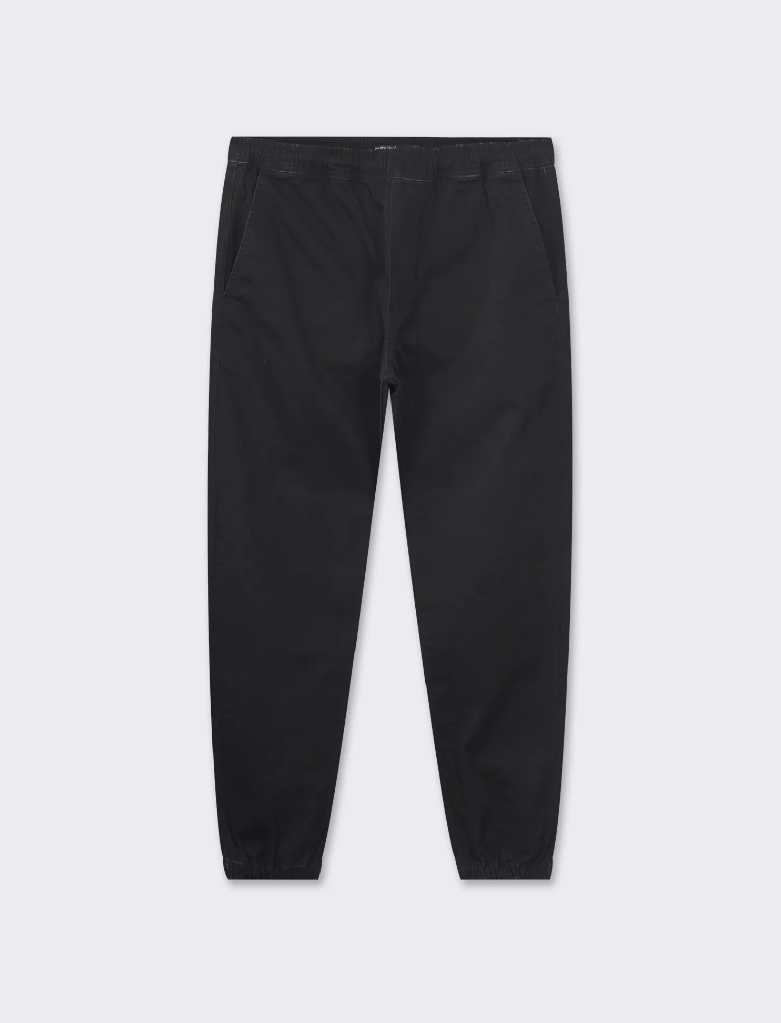 Uomo Piazza Italia Uomo | Pantaloni<Pantaloni in twill con vita elasticizzata regolabile con laccio. Tasche anteriori e dettaglio di tas -