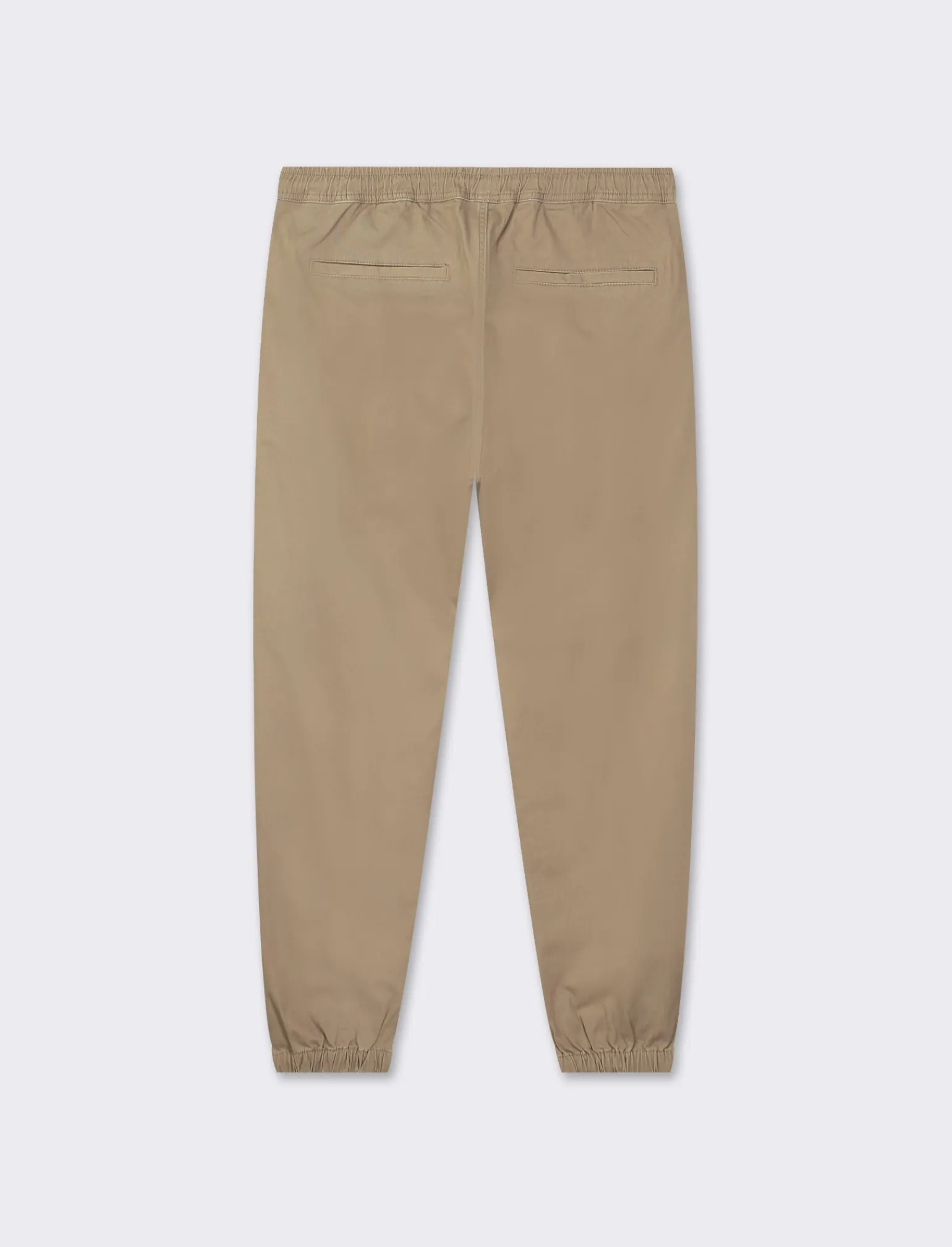 Uomo Piazza Italia Uomo | Pantaloni<Pantaloni in twill con vita elasticizzata regolabile con laccio. Tasche anteriori e dettaglio di tas - kaki