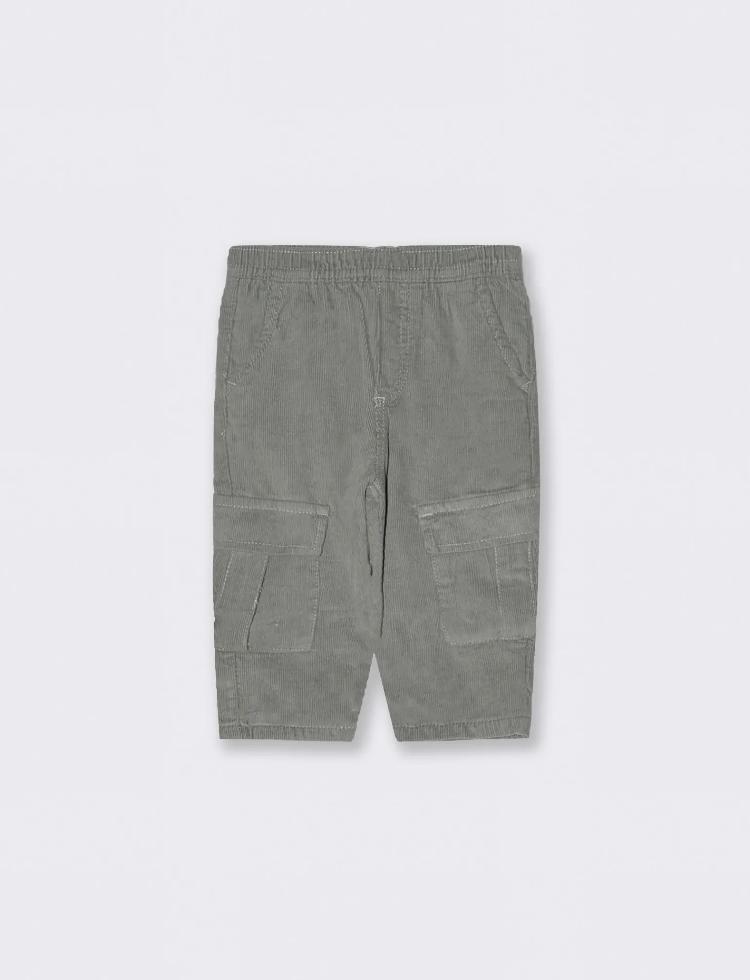 Piazza Italia Neonato | Pantaloni<Pantaloni in velluto a coste, con vita elastica e tasconi laterali - Grigio