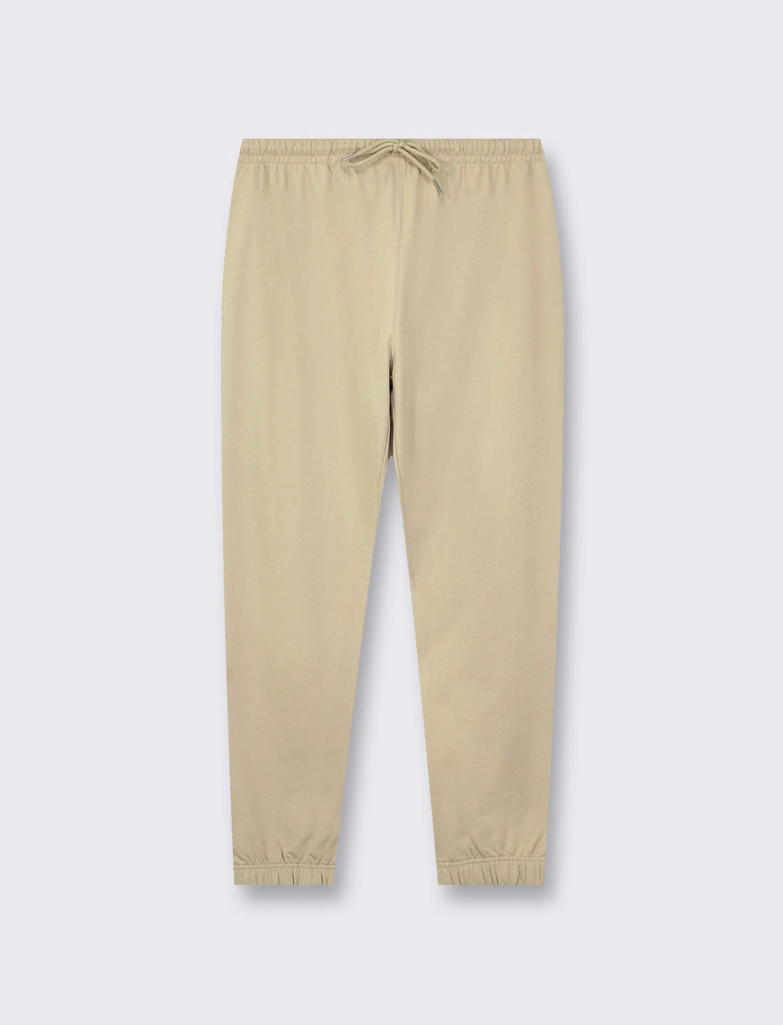 Uomo Piazza Italia Uomo | Pantaloni<Pantaloni jogger in felpa con vita elasticizzata regolabile con laccio e tasca applicata posteriore - stone