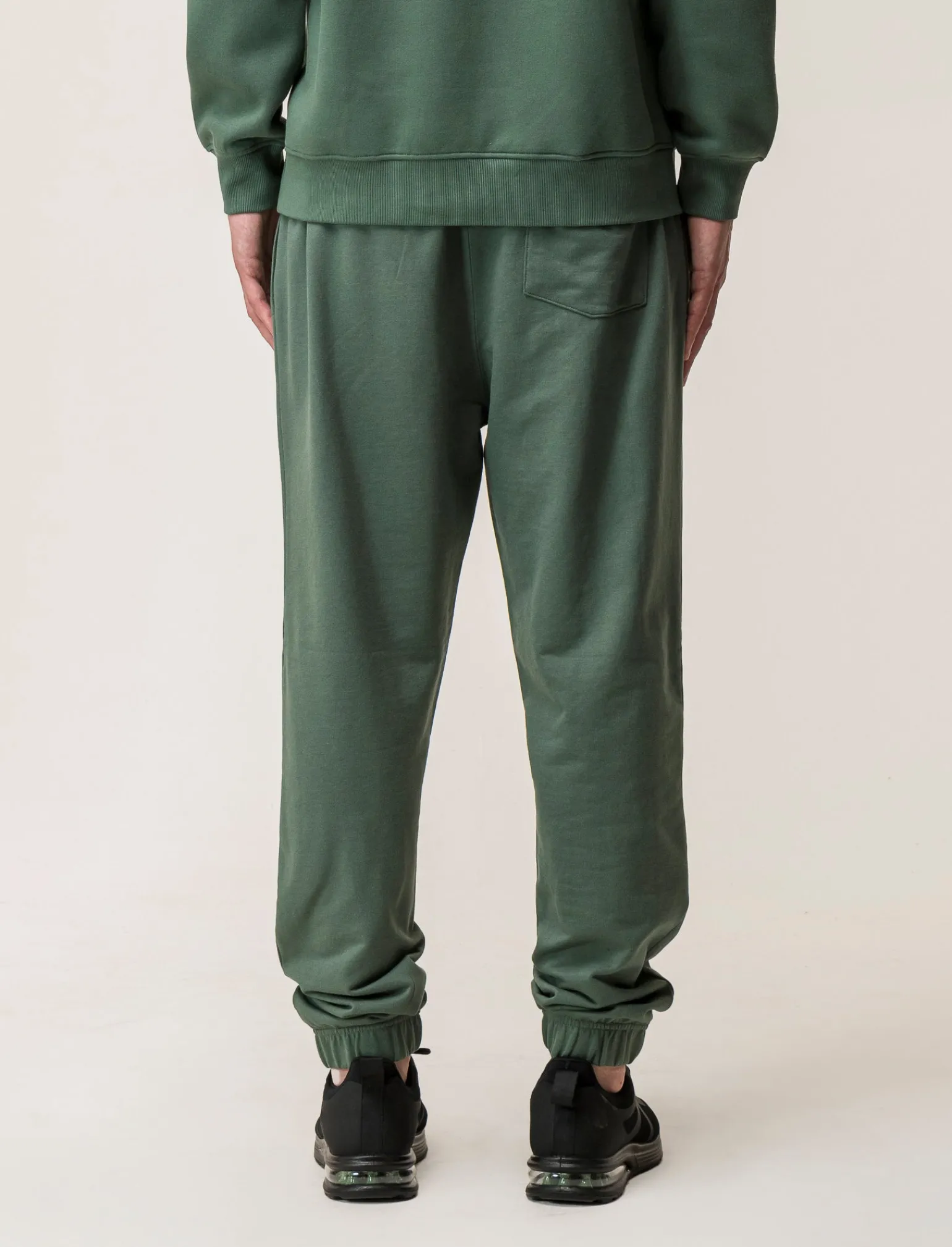 Uomo Piazza Italia Uomo | Pantaloni<Pantaloni jogger in felpa con vita elasticizzata regolabile con laccio e tasca applicata posteriore -