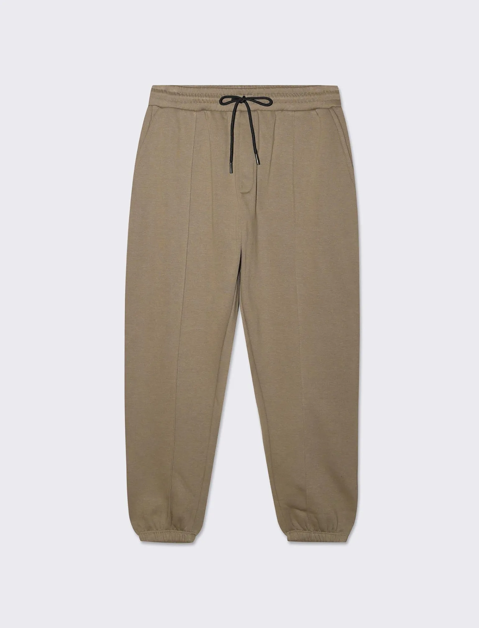 Uomo Piazza Italia Pantaloni<Pantaloni jogger in felpa garzata con vita elasticizzata - kaki