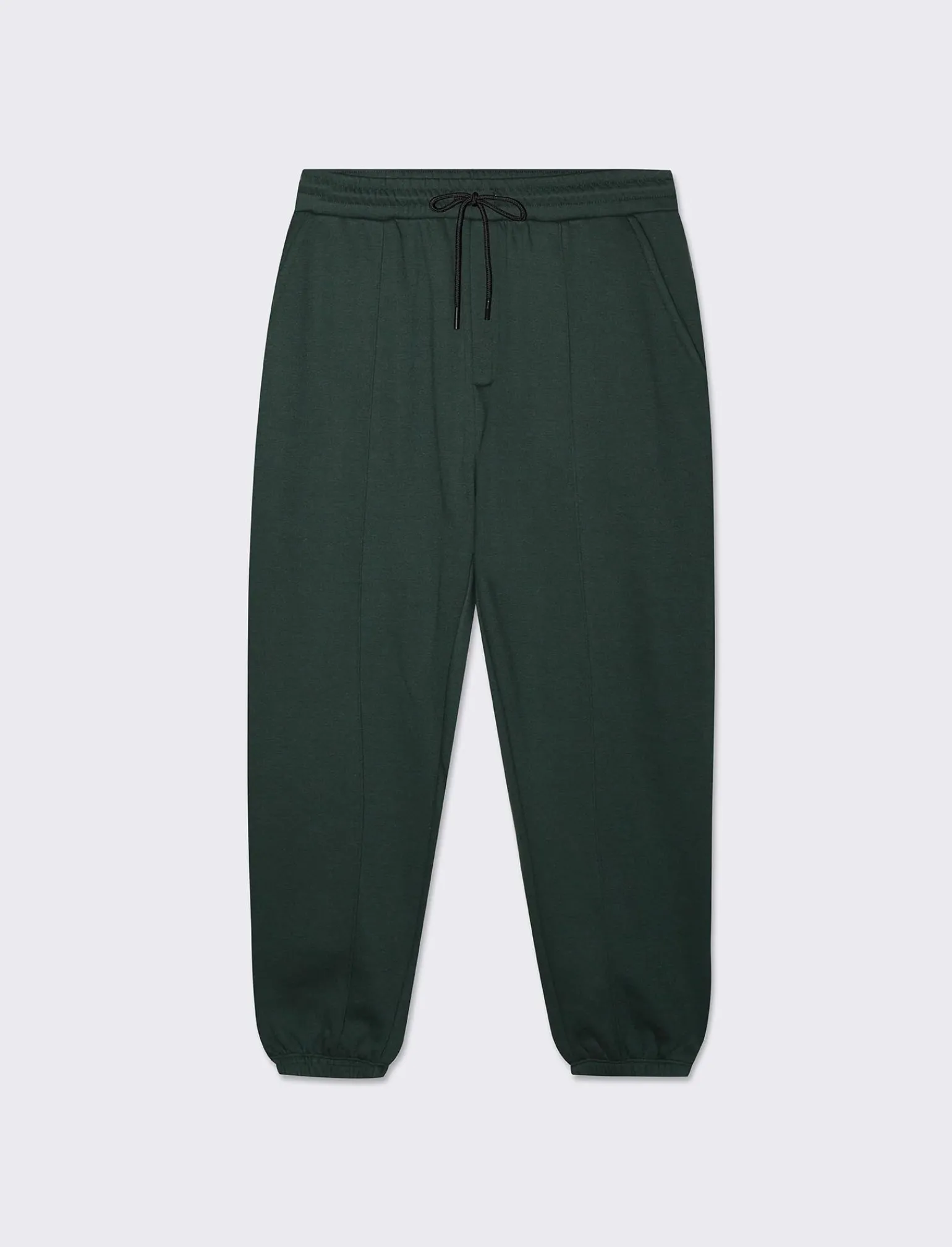 Uomo Piazza Italia Pantaloni<Pantaloni jogger in felpa garzata con vita elasticizzata - scuro