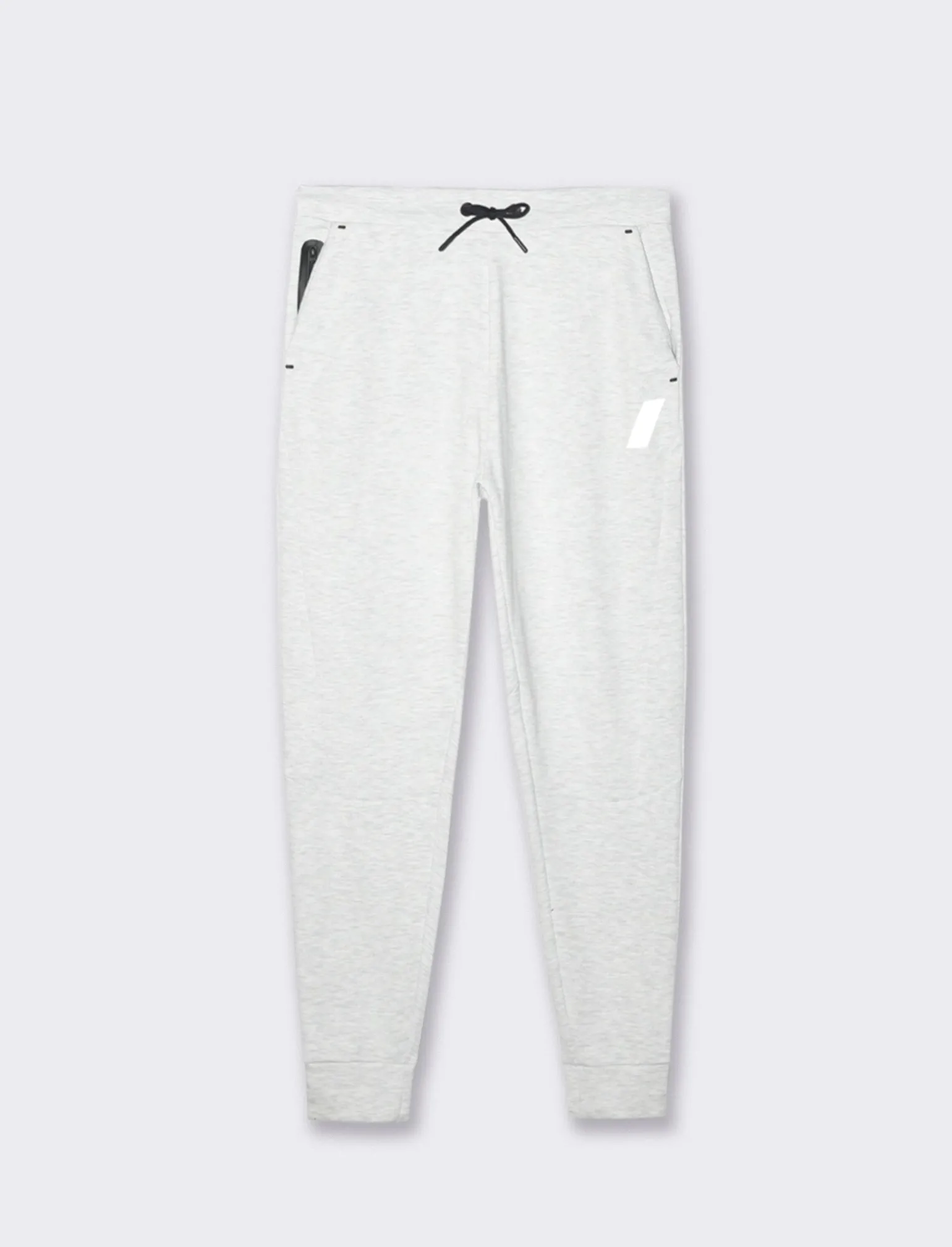 Uomo Piazza Italia Uomo | Pantaloni<Pantaloni jogger in interlock e orli a coste - chiaro mel.