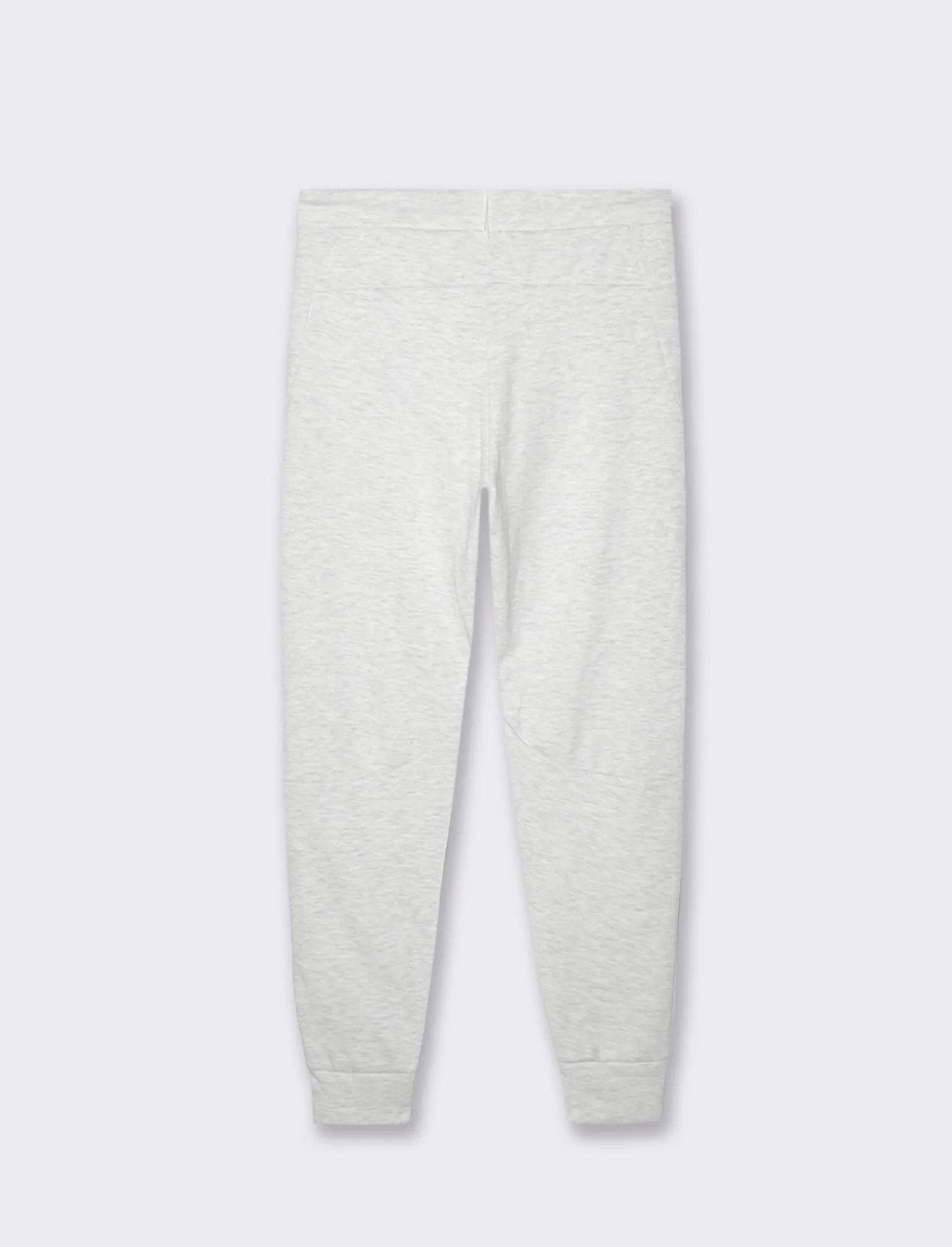 Uomo Piazza Italia Uomo | Pantaloni<Pantaloni jogger in interlock e orli a coste - chiaro mel.
