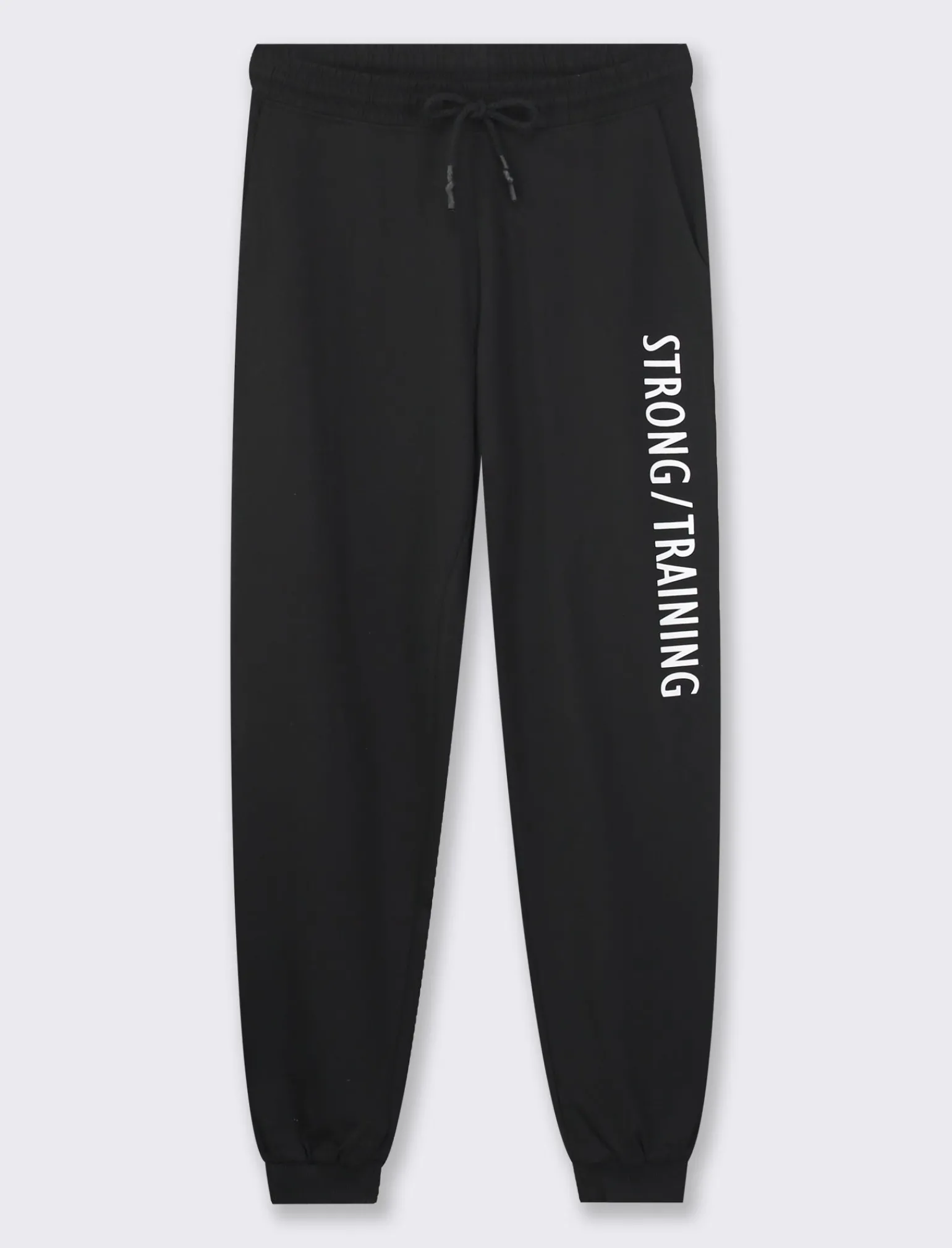 Donna Piazza Italia Donna | Pantaloni<Pantaloni jogger in jersey di cotone conlaccetto in vita -