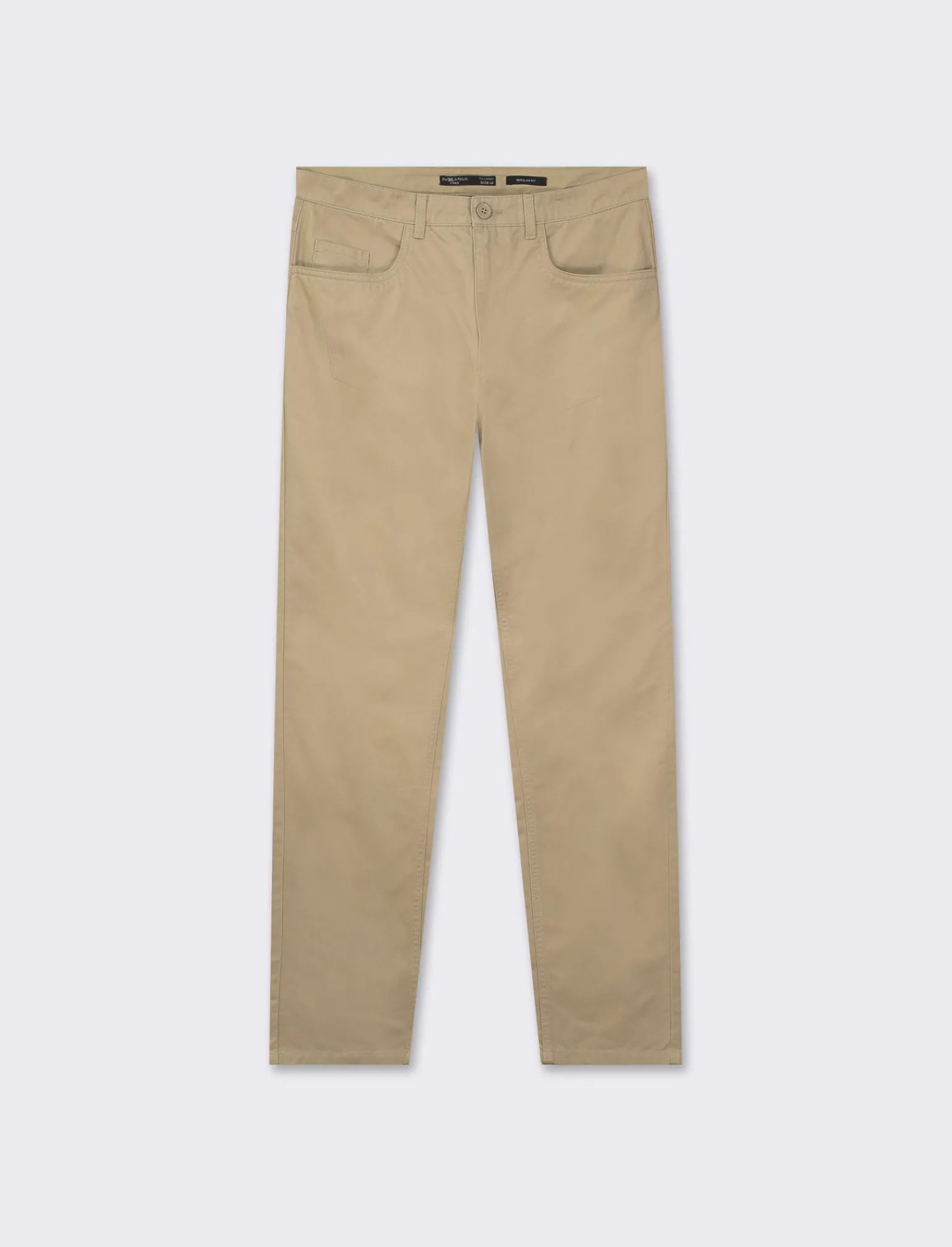Uomo Piazza Italia Uomo | Pantaloni<Pantaloni regular fit cinque tasche.Tessuto twill 100% cotone -