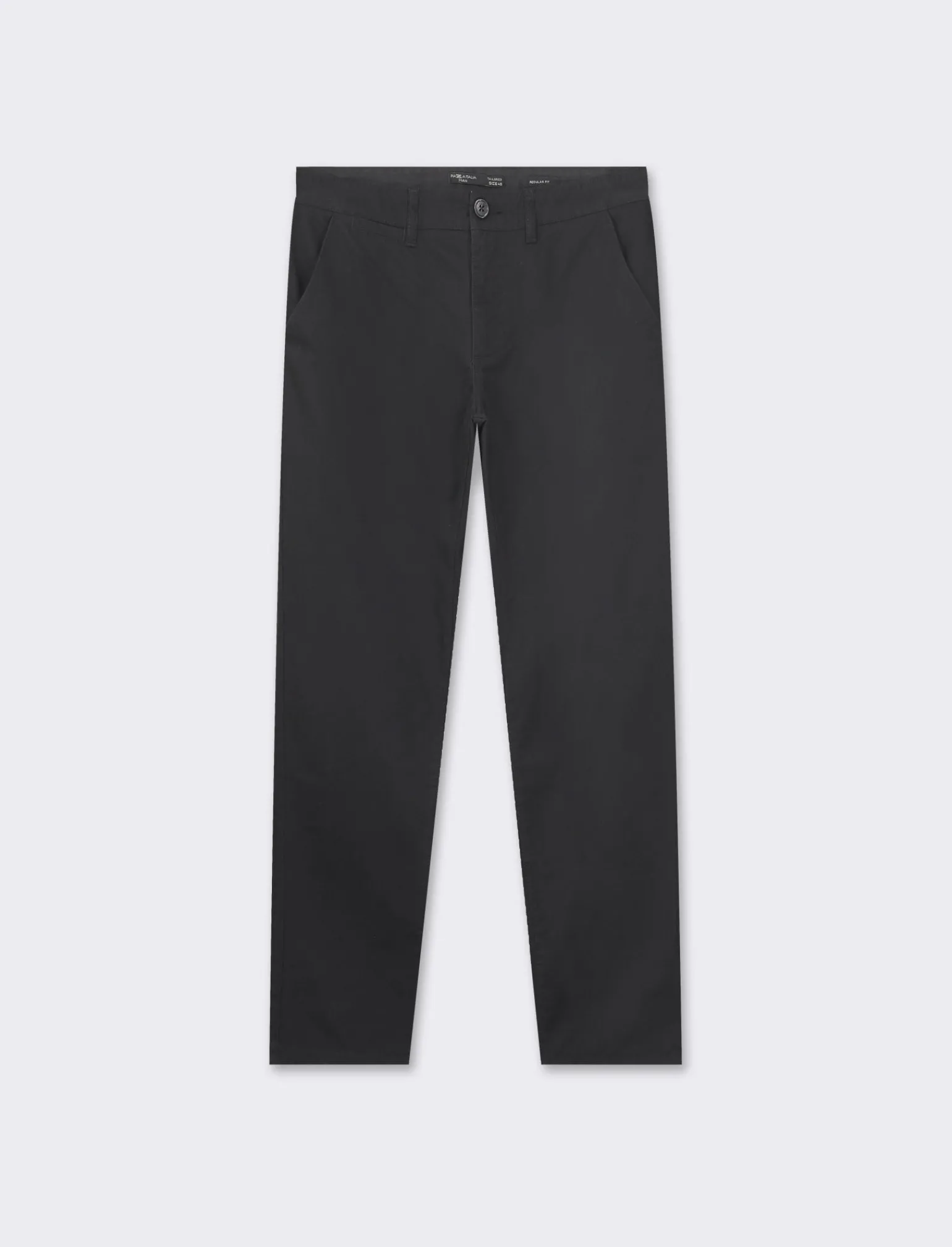 Uomo Piazza Italia Uomo | Pantaloni<Pantaloni regular fit, modello chino. Tessuto twill 100% cotone e chiusura anteriore con cerniera e -