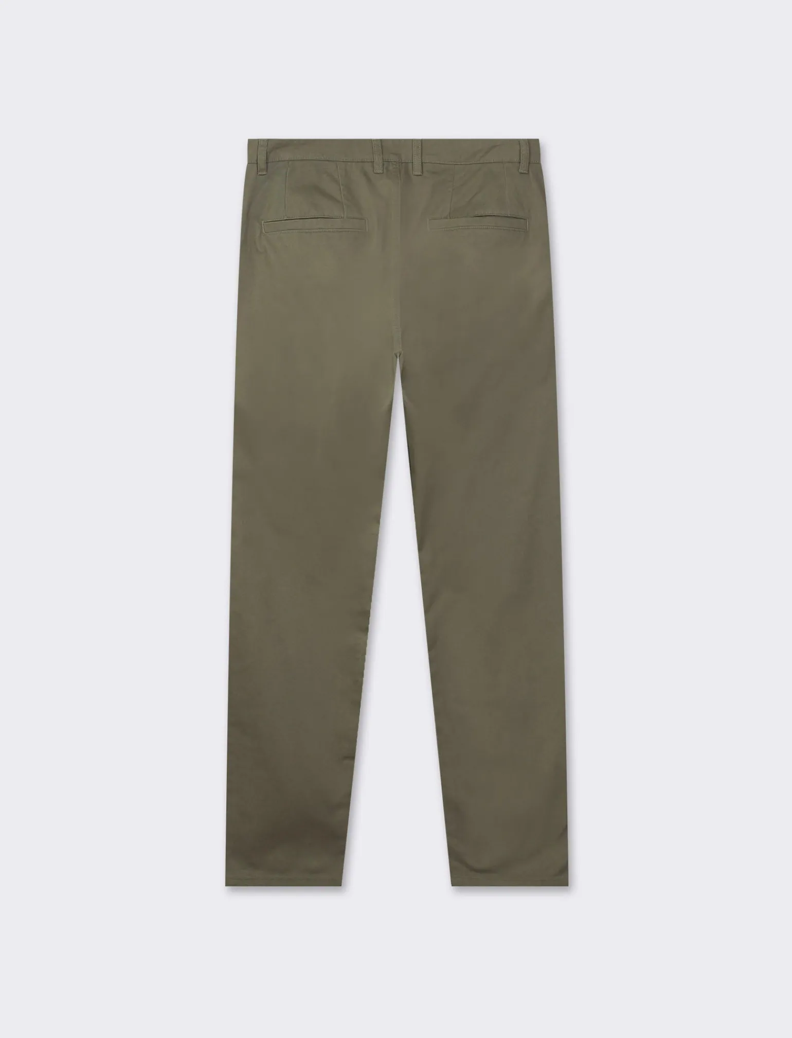 Uomo Piazza Italia Uomo | Pantaloni<Pantaloni regular fit, modello chino. Tessuto twill 100% cotone e chiusura anteriore con cerniera e - militare