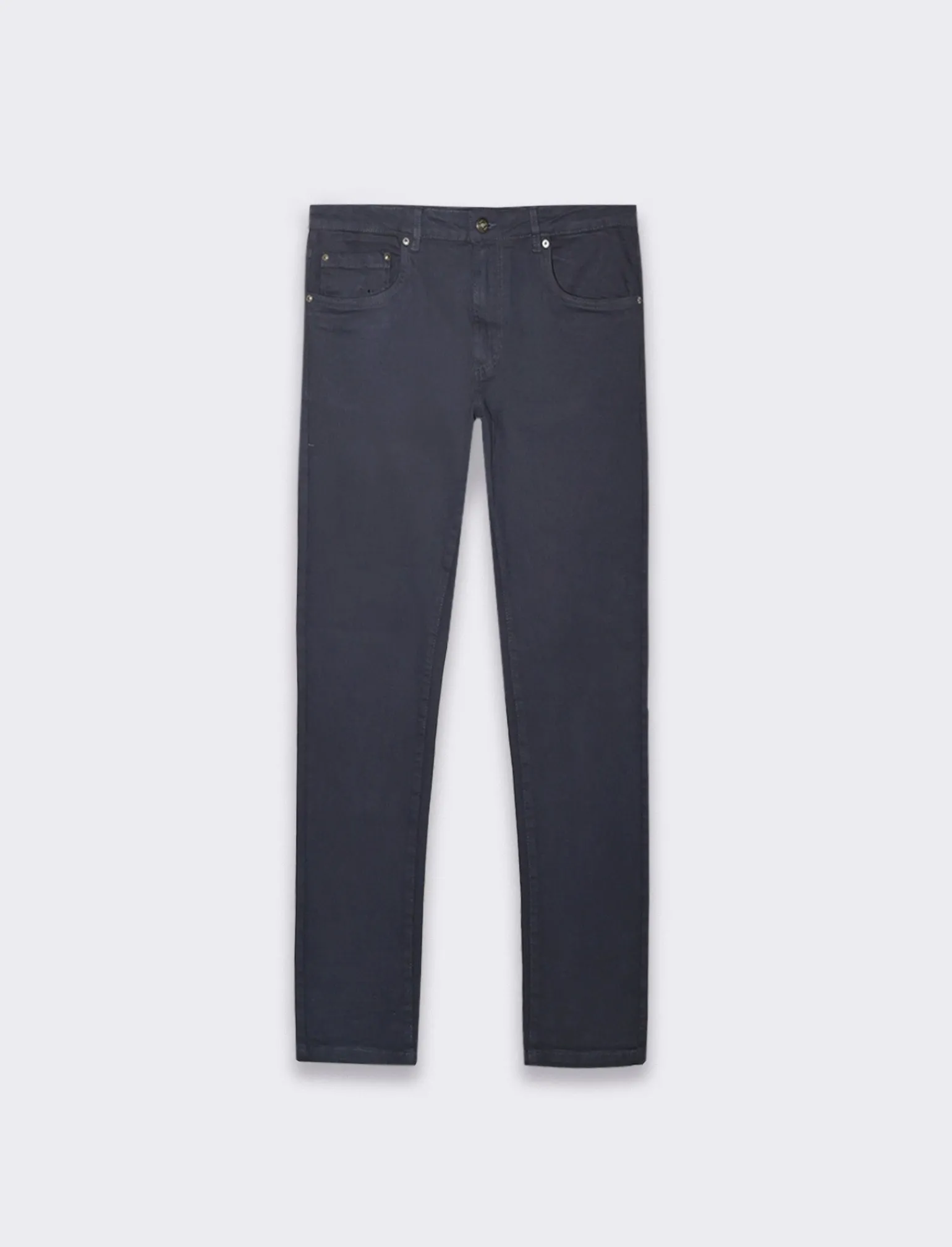 Uomo Piazza Italia Uomo | Pantaloni<Pantaloni slim fit, cinque tasche in tessuto cotone stretch effetto slavato. Chiusura anteriore con - Avion