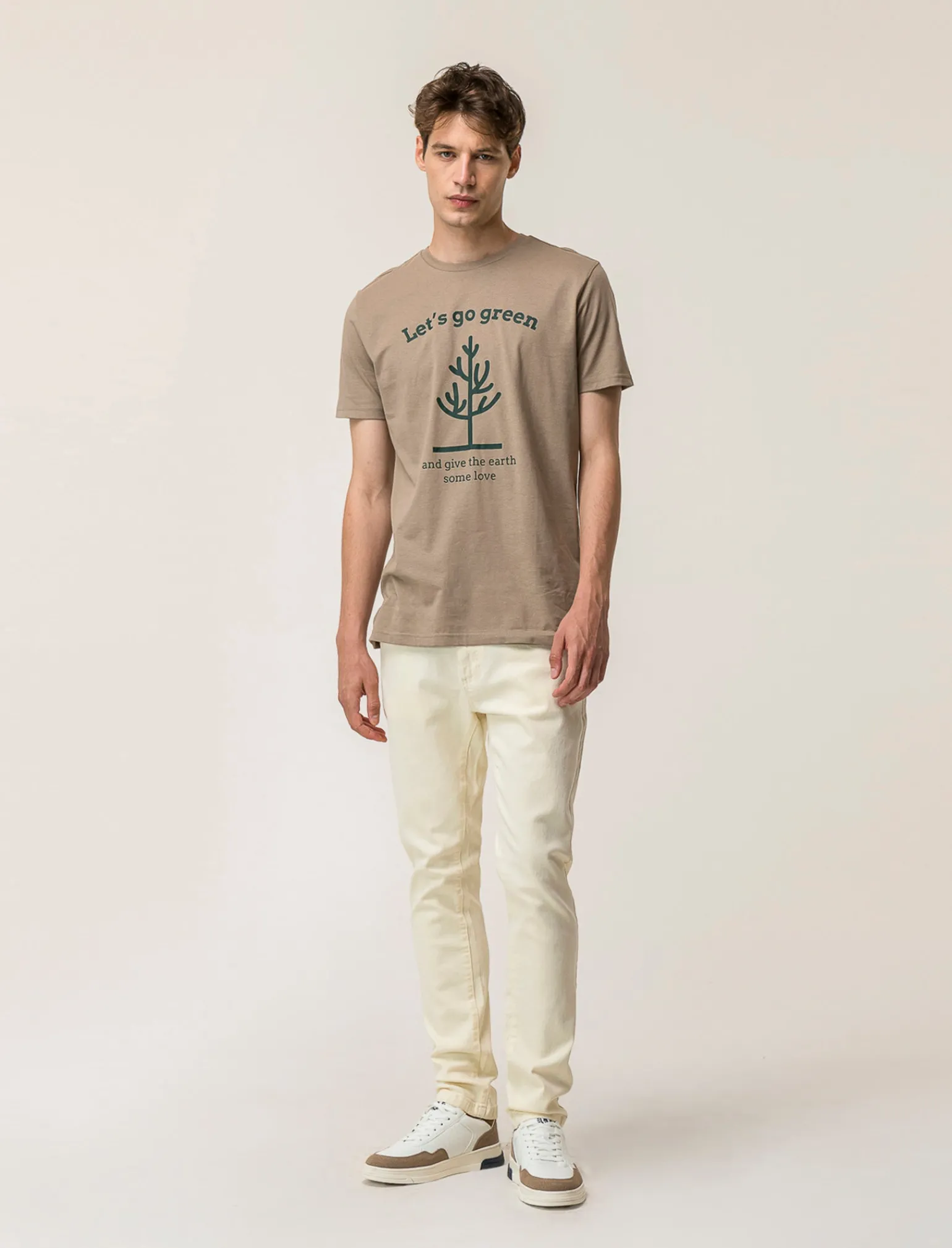 Uomo Piazza Italia Uomo | Pantaloni<Pantaloni slim fit, cinque tasche in tessuto cotone stretch effetto slavato. Chiusura anteriore con -