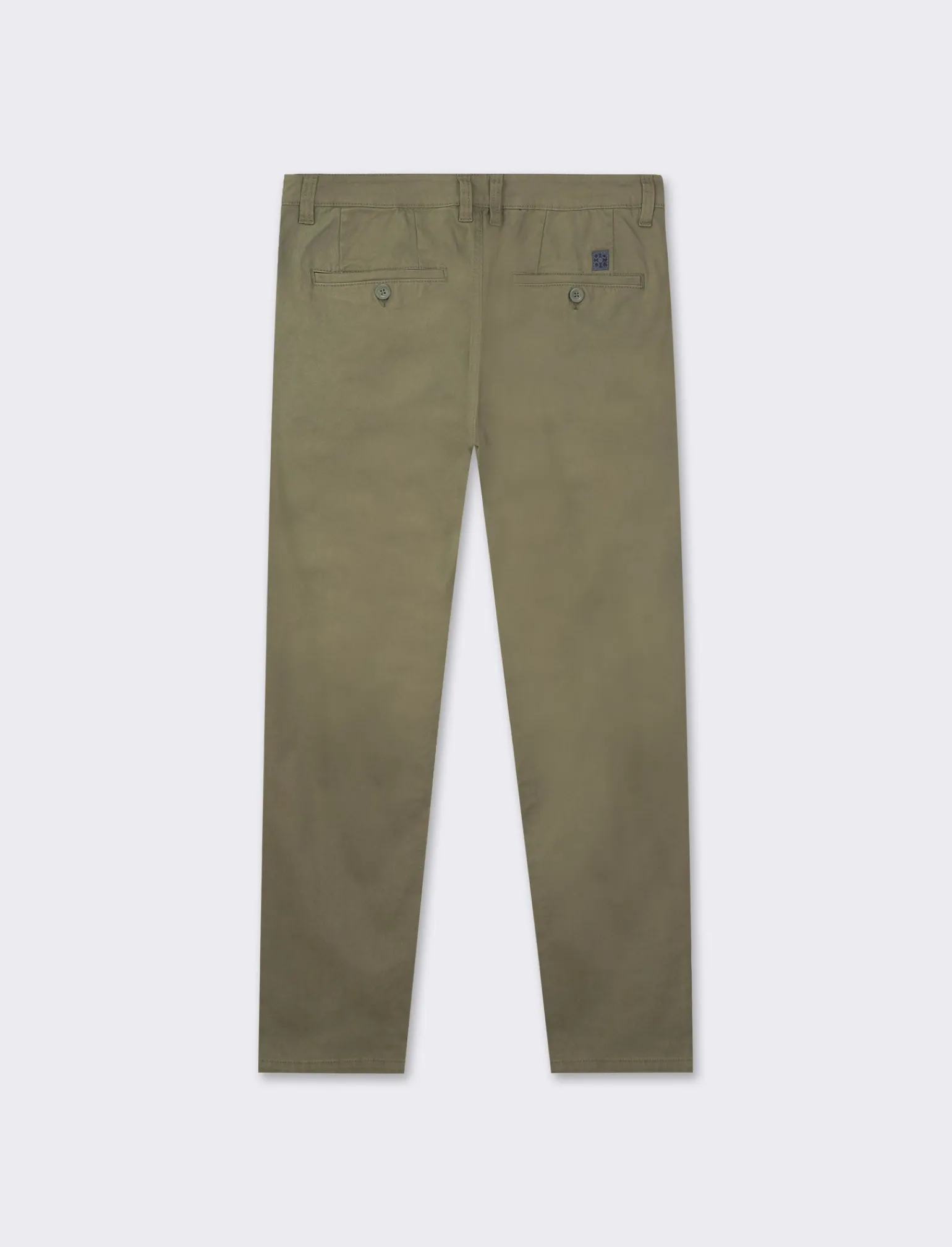 Uomo Piazza Italia Pantaloni<Pantaloni slim fit, modello chino in tessuto twill cotone elasticizzato, effetto leggermente slavato - militare