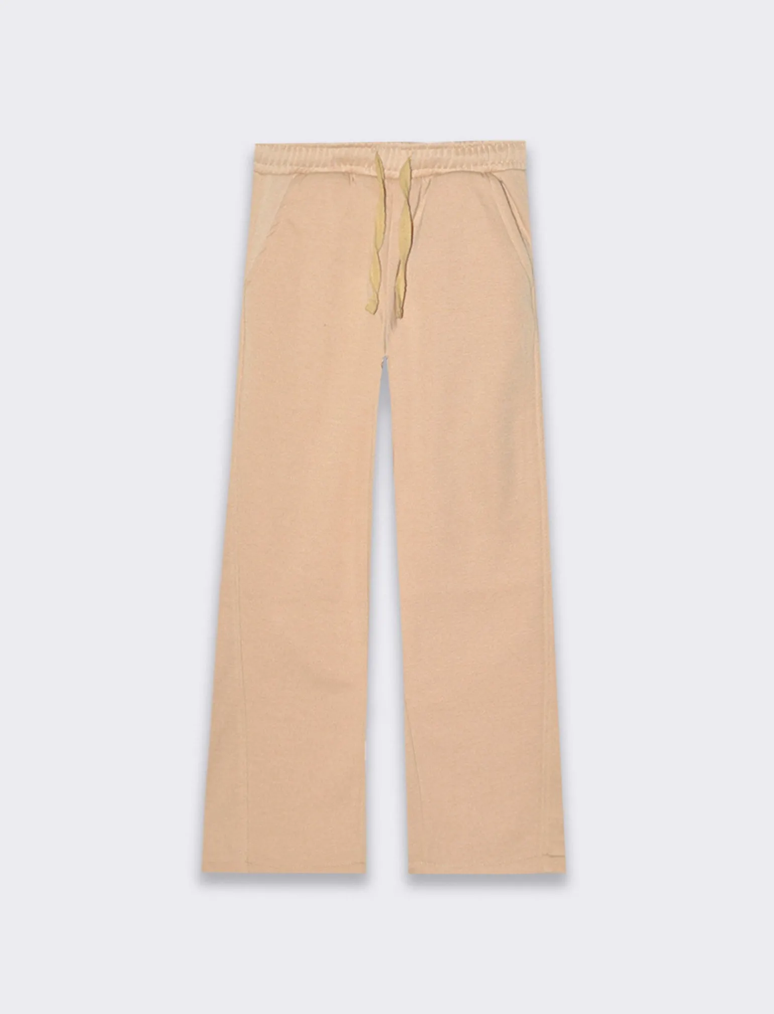 Piazza Italia Bambina | Leggings E Jogger<Pantaloni sportivi da bambina a gamba larga con tasche alla francese - Beige