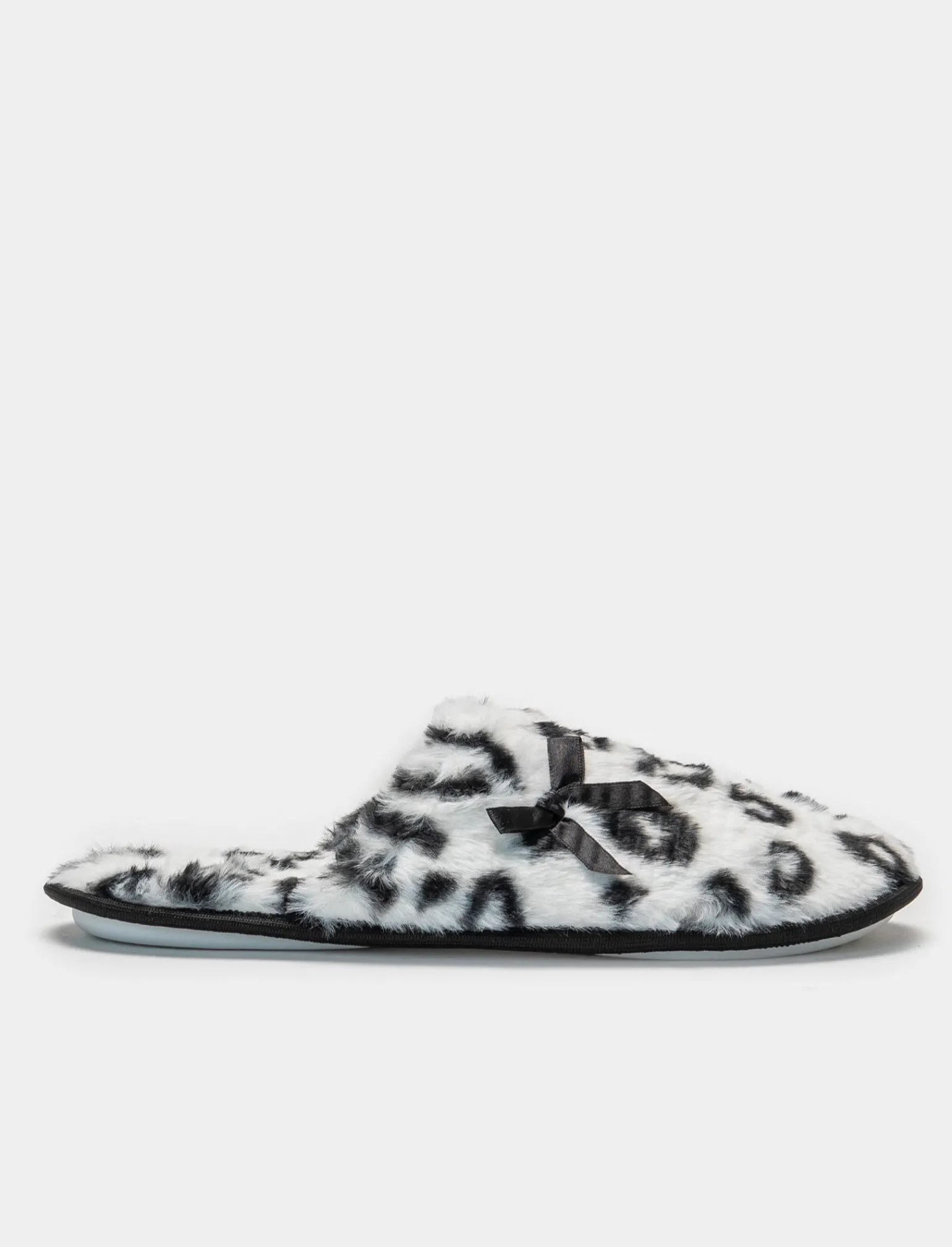 Donna Piazza Italia Pantofole<Pantofola in tessuto furry con effetto maculato -